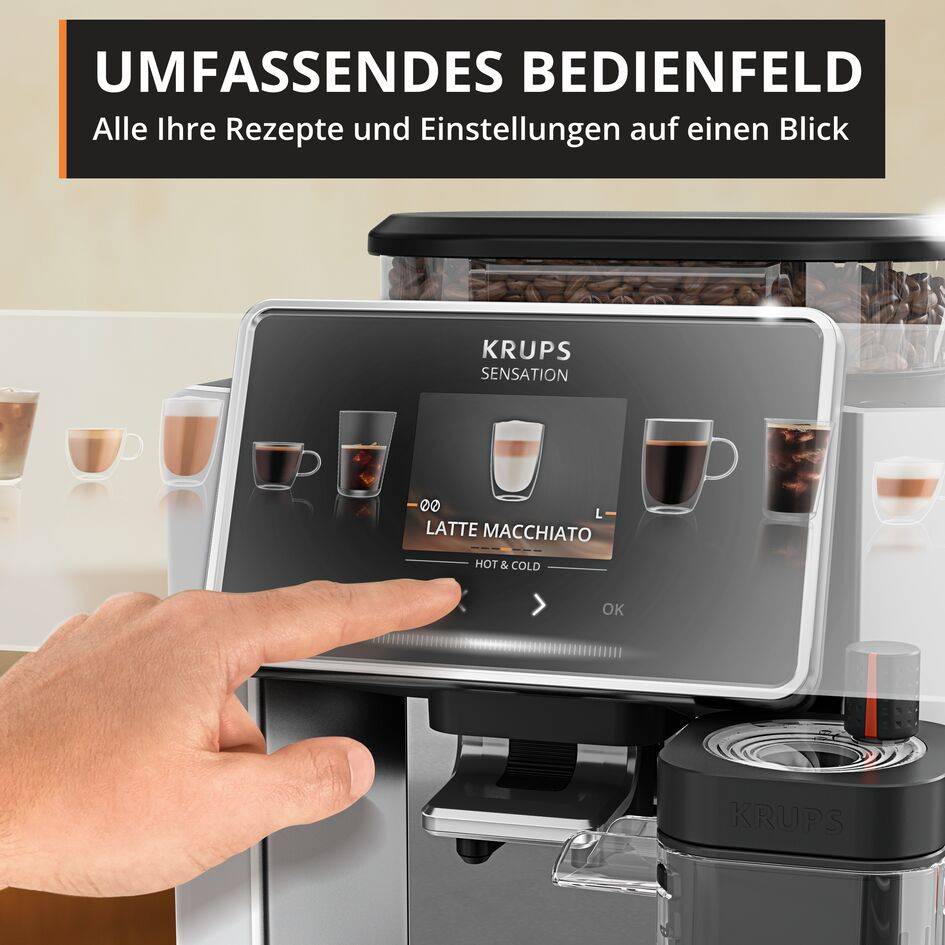 Sensation Elite Hot & Cold, Espresso-Kaffeevollautomat, 30 Rezepte