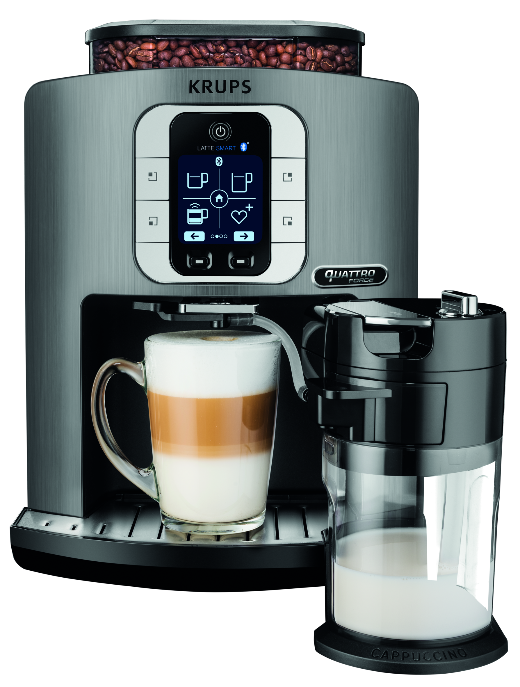 One-Touch-Cappuccino-System Latte Smart Silver