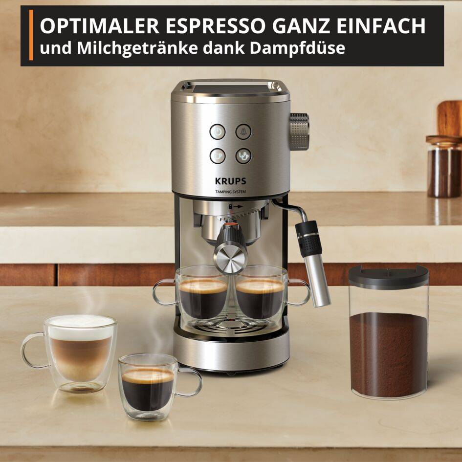 Virtuoso+ Tamping System, Espressomaschine, Barista-Qualität