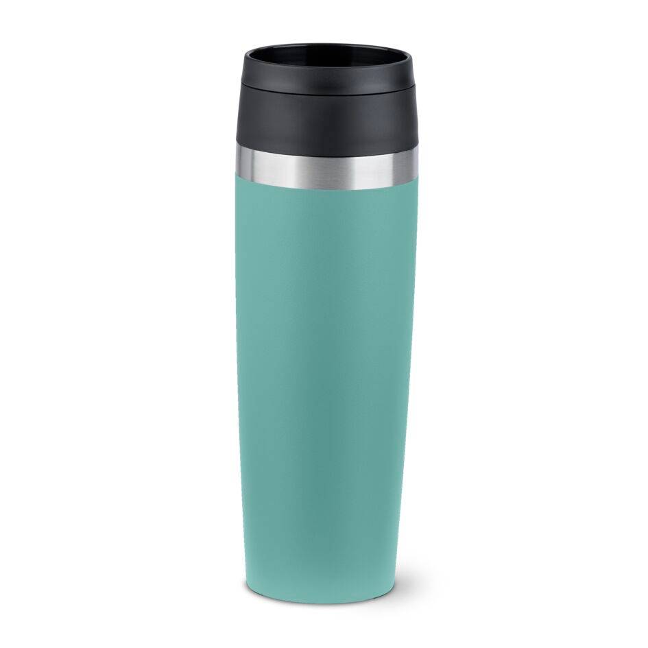 Travel Mug Isolierbecher 0,5 l, mit Pulverbeschichtung, petrol, N20238