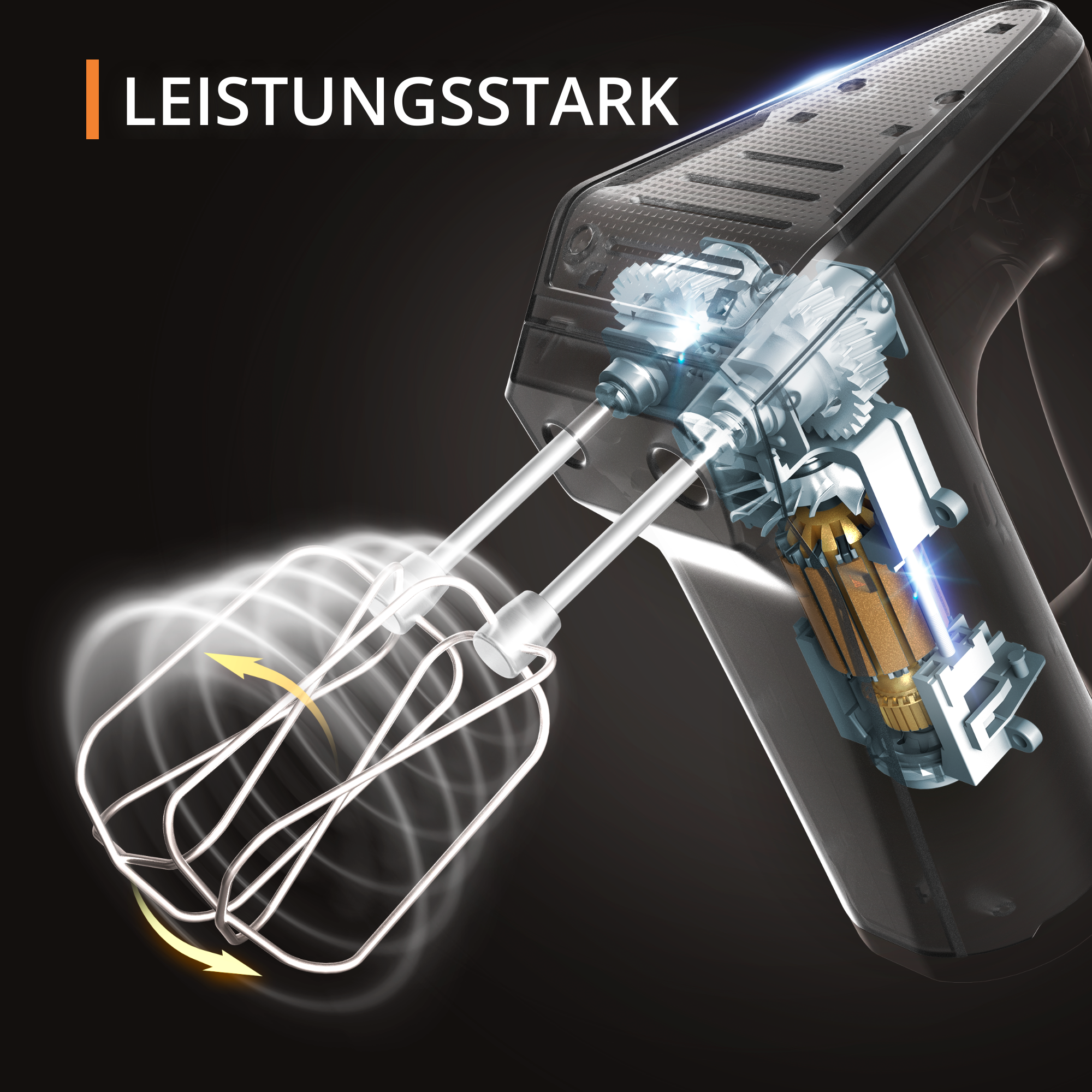 3MIX 6000 Handmixer Schwarz GN6028