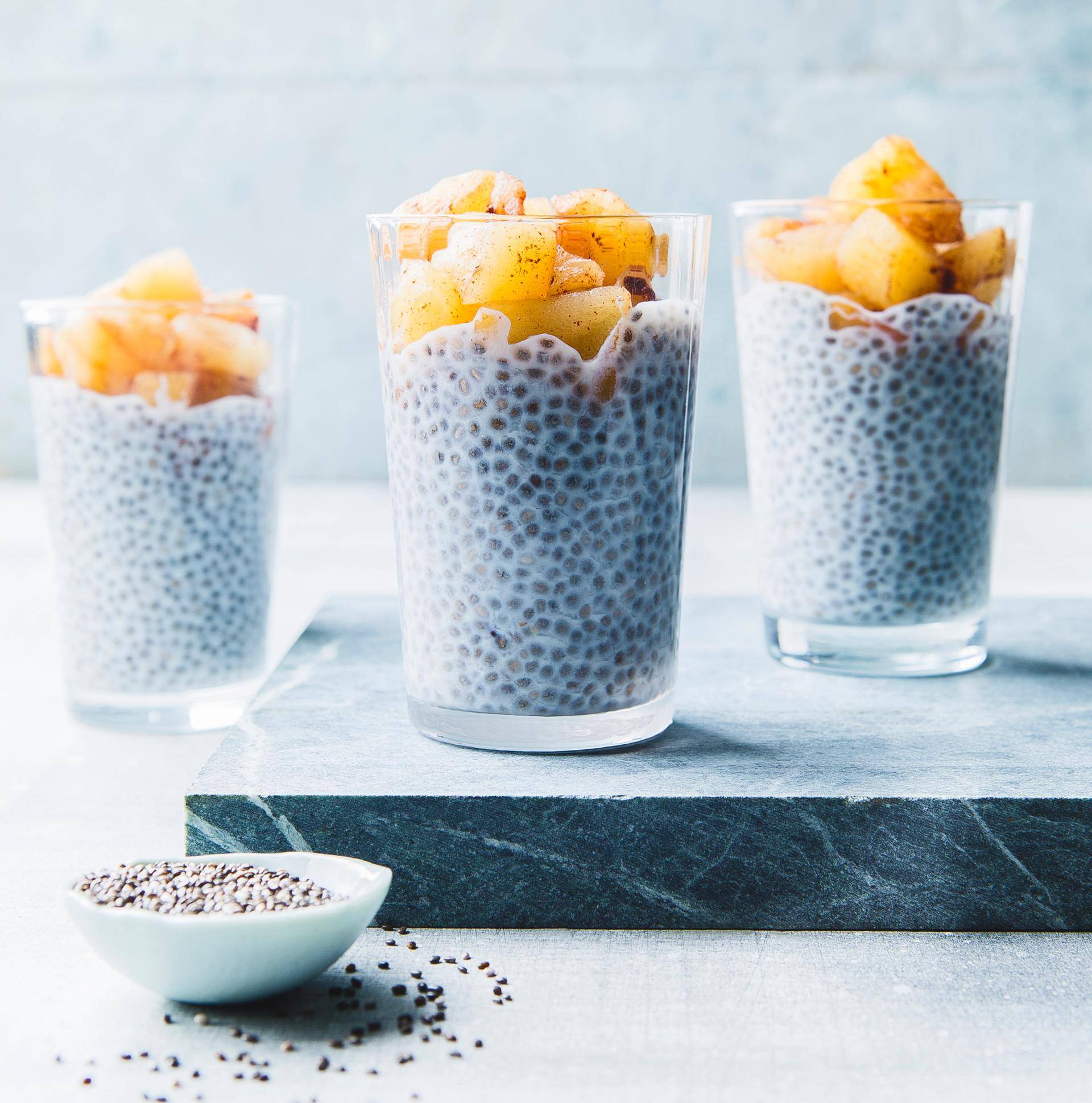 Apfel und Chia Samen Pudding - Rezepte Cookeo | Krups