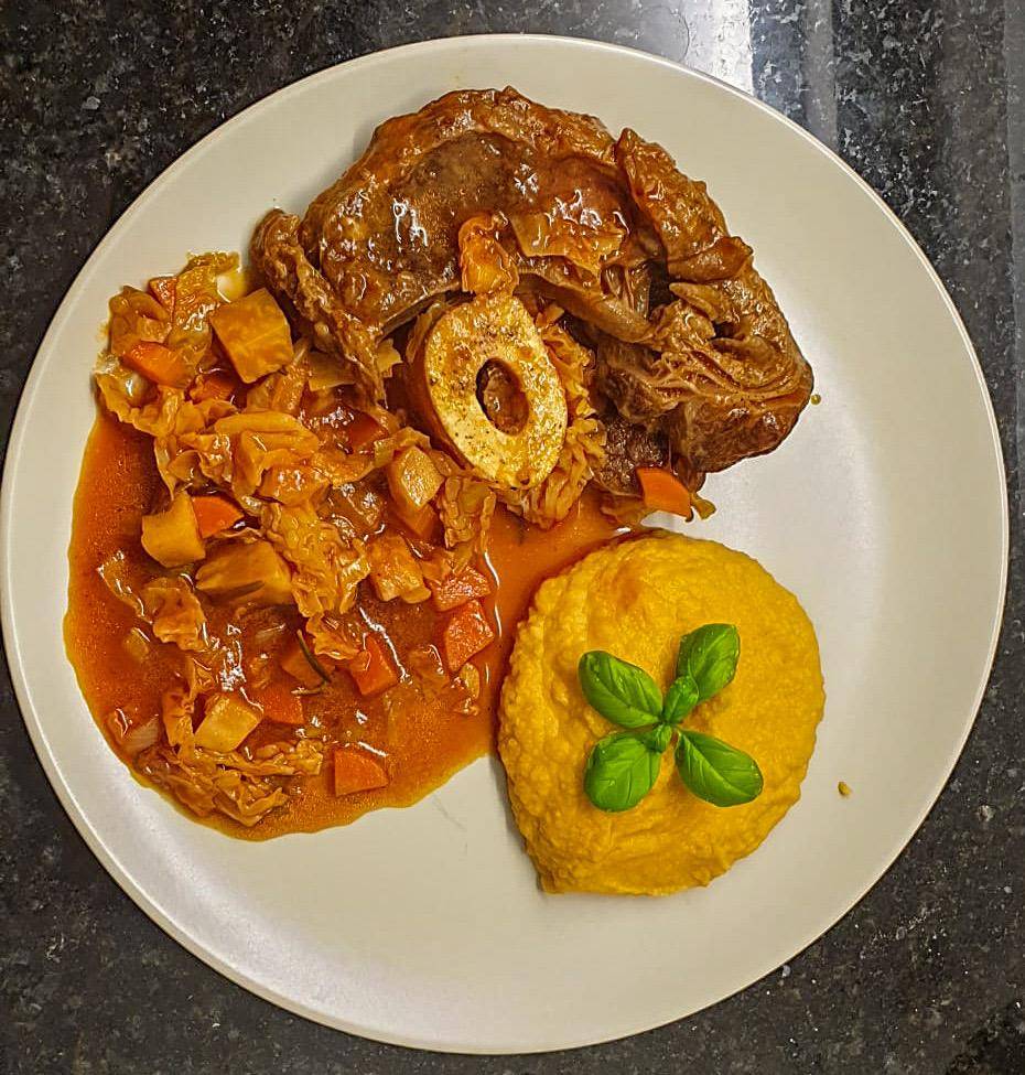 Ossobuco vom Kalb mit Sellerie-Süßkartoffel-Püree - Rezepte Cookeo | Krups