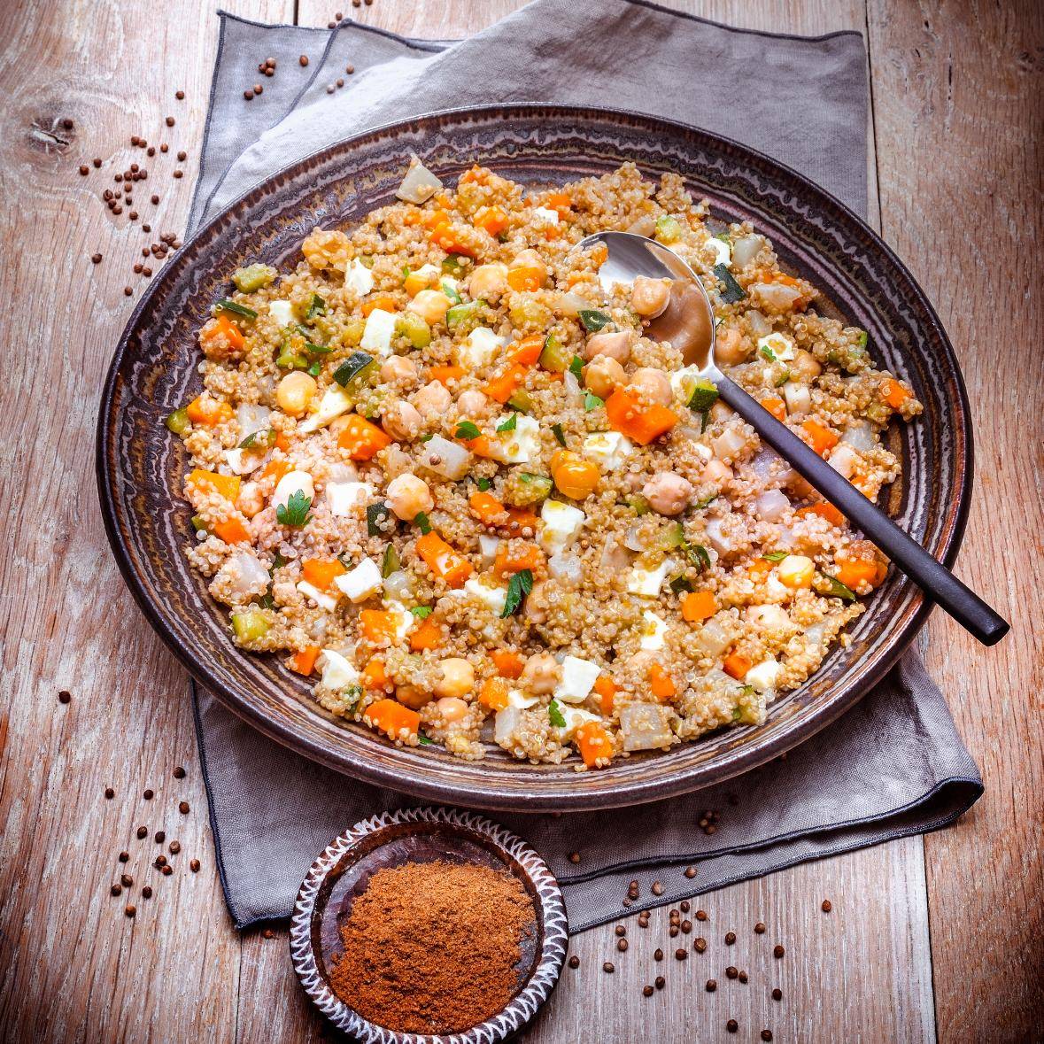 Quinoa mit Gemüse und Kichererbsen - Rezepte Prep & Cook | Krups