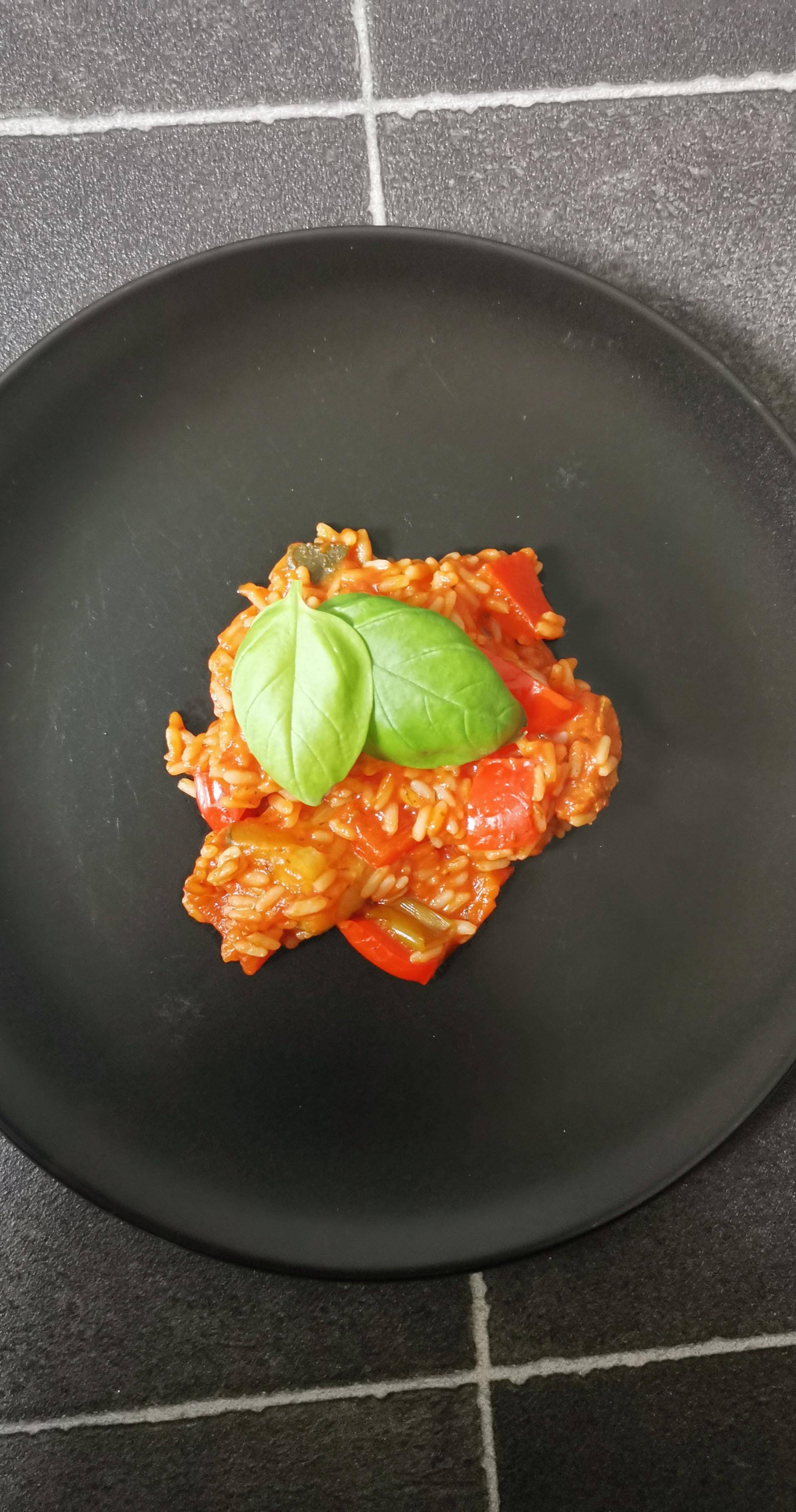 Reis mit Gemüse und Veggieballs in Tomatensauce - Rezepte Cookeo | Krups