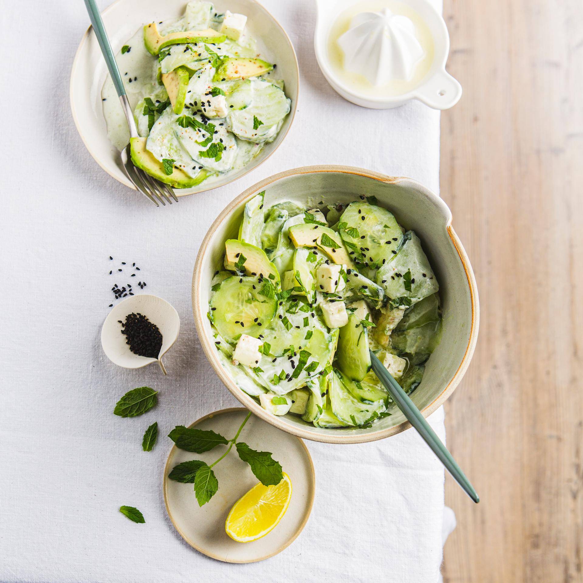 Gurken-, Joghurt- und Zitronensalat - Rezepte Prep & Cook | Krups