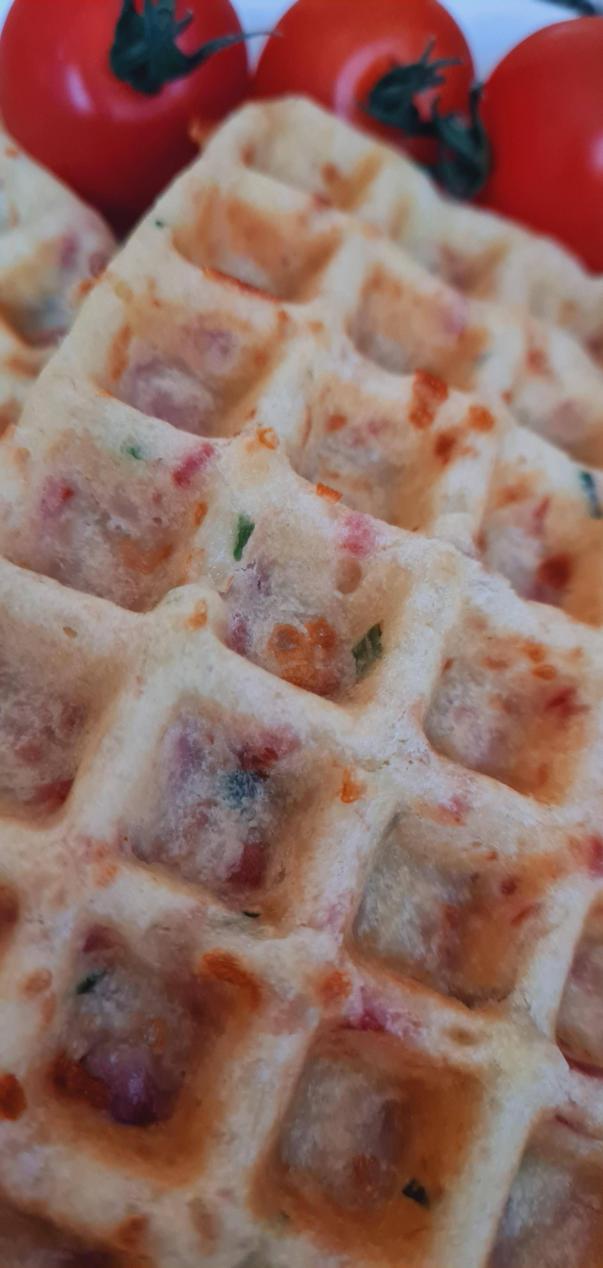 Herzhafte Waffeln mit Käse und Speck - Rezepte Prep &amp; Cook | Krups