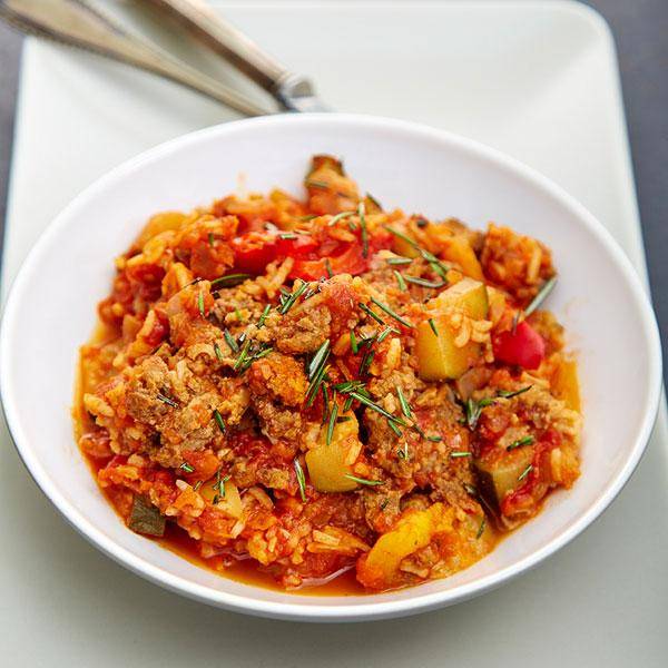 Rindfleisch Paprika Topf mit Reis - Rezepte Prep & Cook | Krups