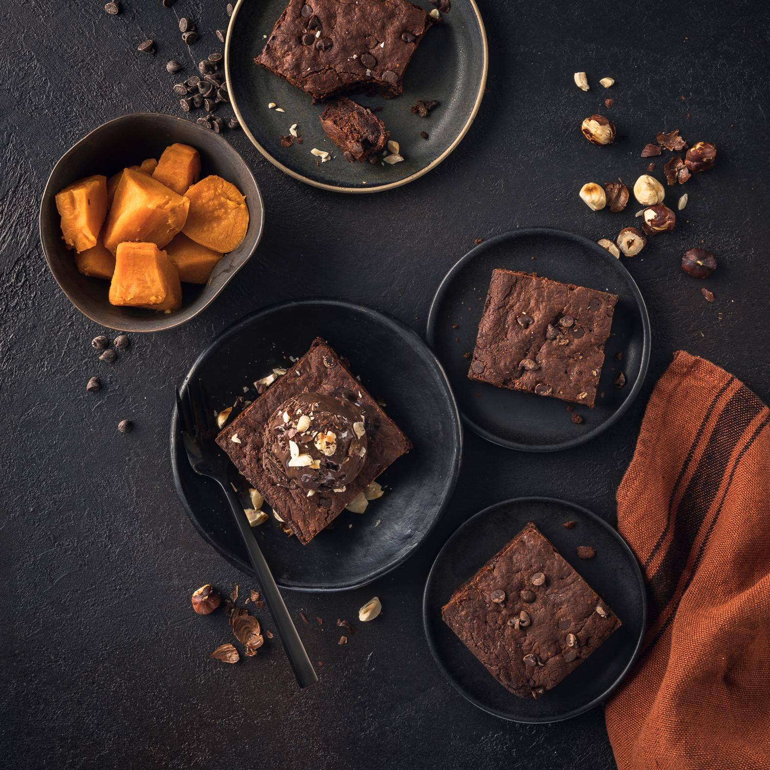 Brownies aus dunkler Schokolade und Süßkartoffeln - Rezepte Prep & Cook | Krups