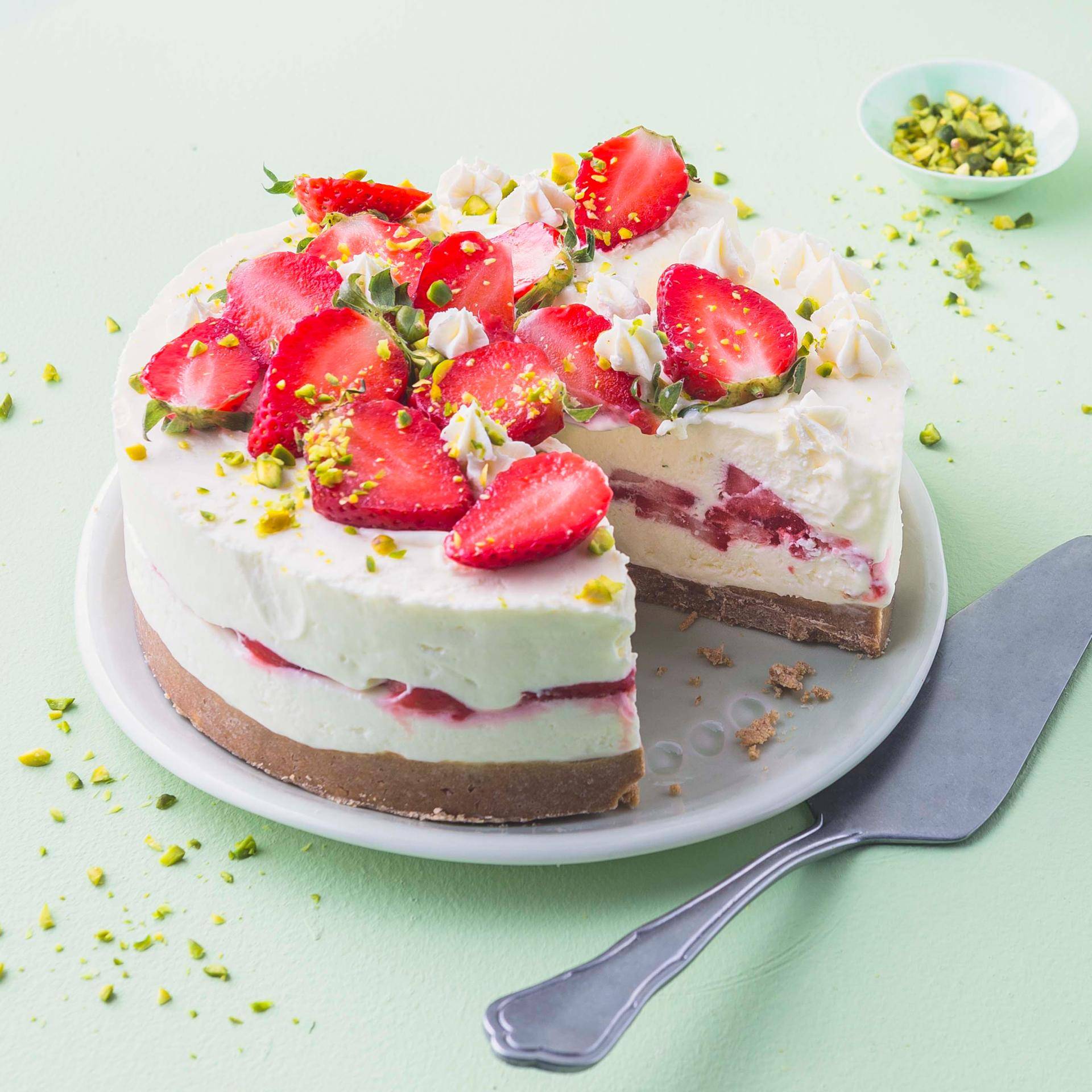 Erdbeer-Frischkäsetorte (ohne Backen) - Rezepte Prep & Cook | Krups