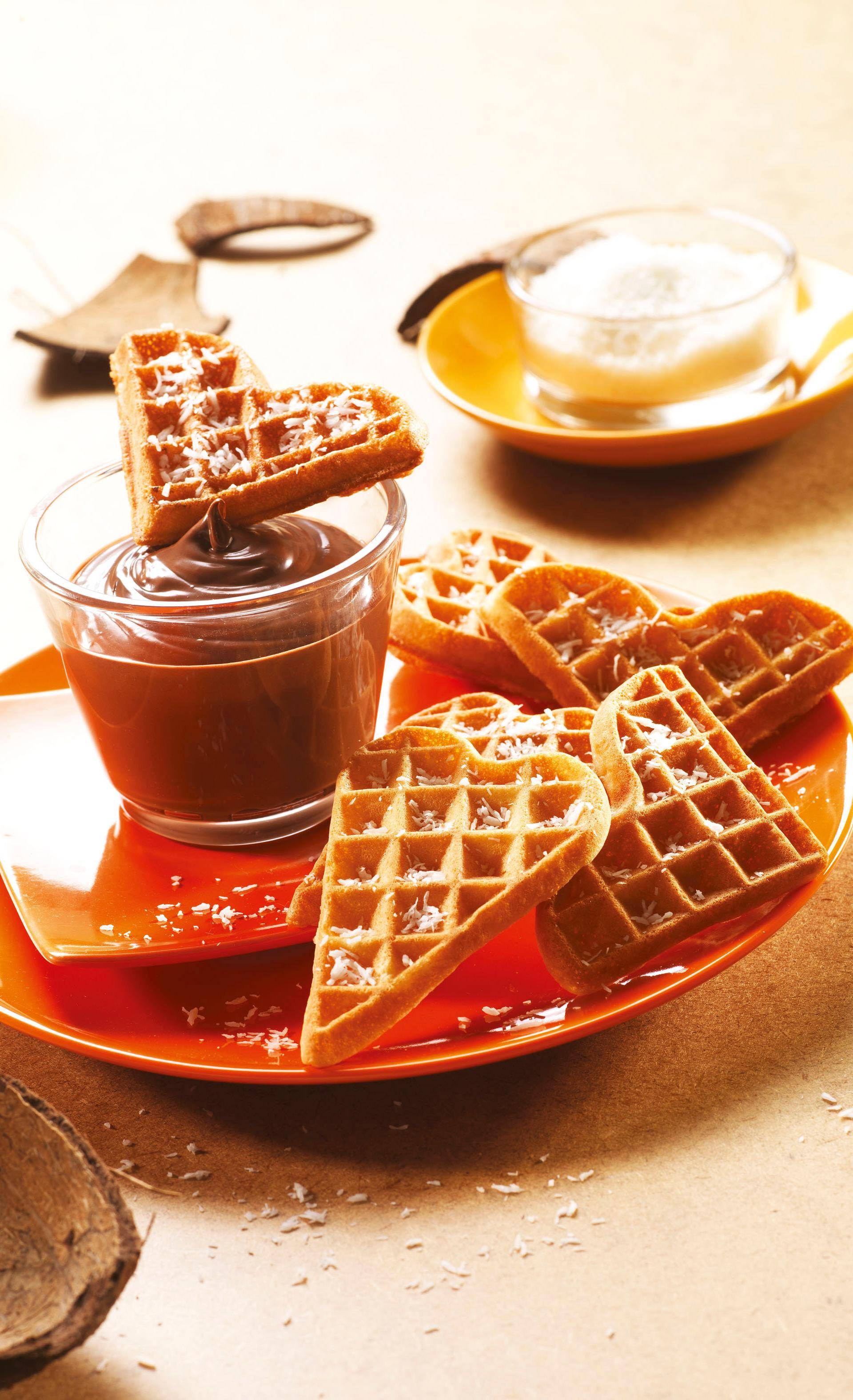 Waffeln mit Kokoscreme - Rezepte undefined | Krups