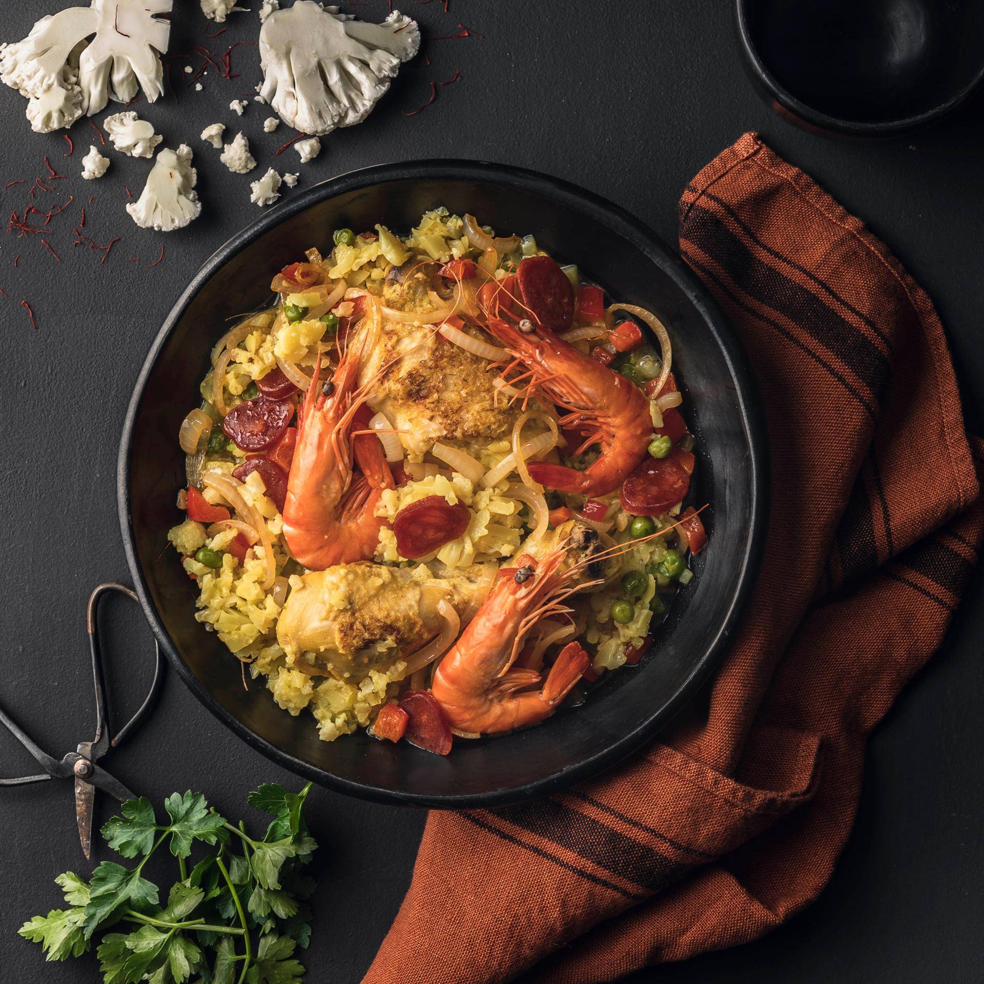 Blumenkohl-Paella mit Safran - Rezepte Cookeo | Krups