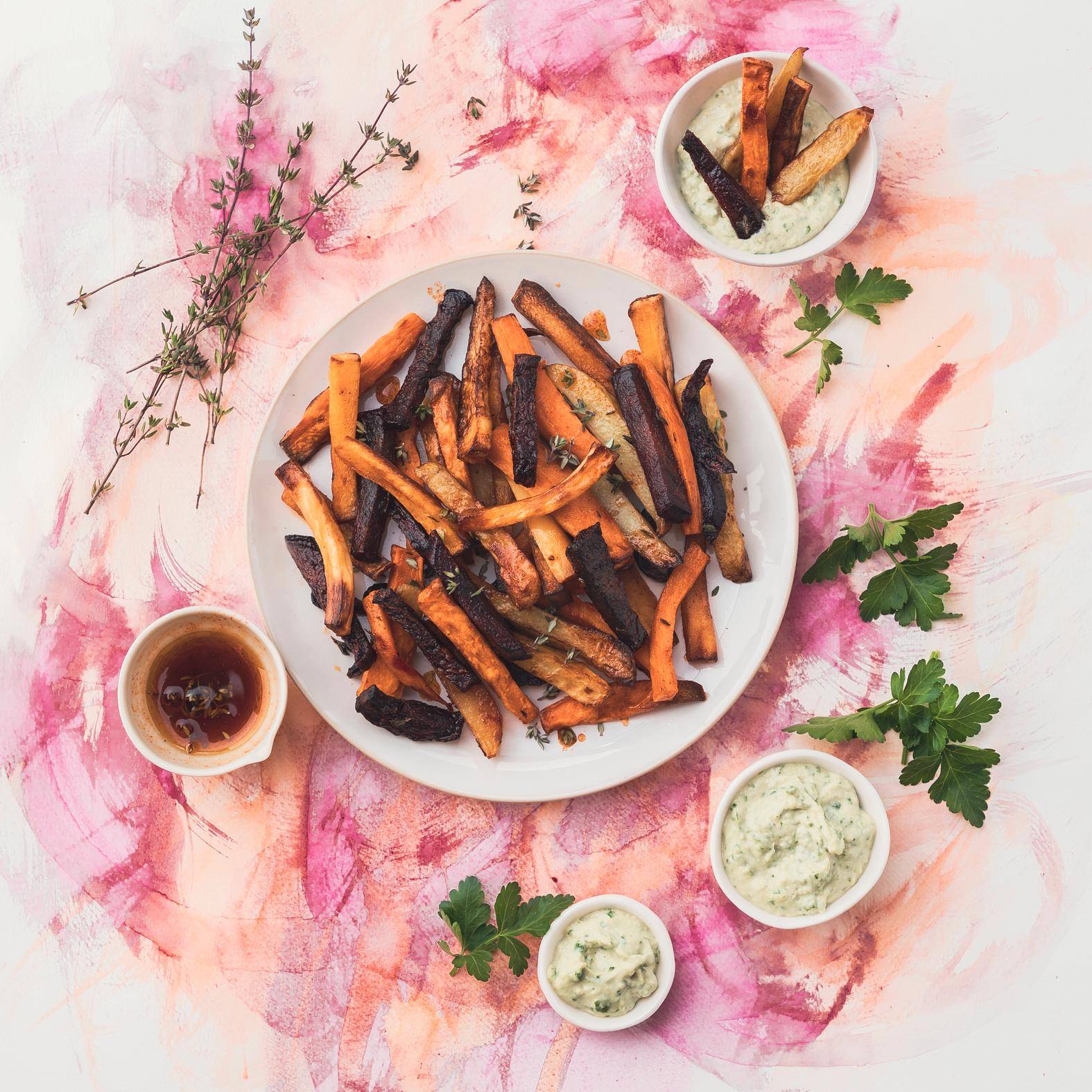 Gemüsepommes mit Tahinisoße - Rezepte Cookeo | Krups