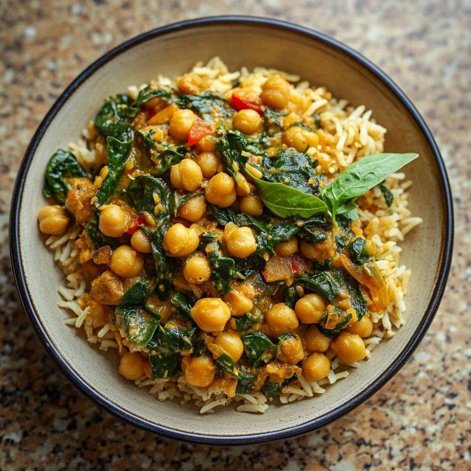 Kichererbsen-Spinat-Curry mit Reis - Rezepte Cookeo Infinity 17in1 | Krups