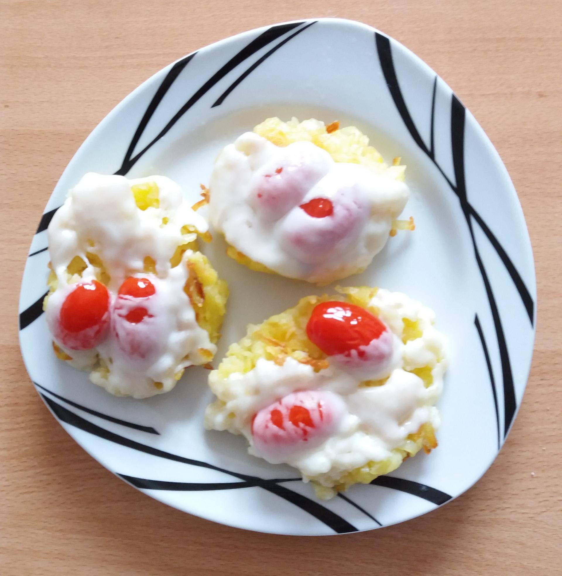 Rösti aus gekochten Kartoffeln mit Tomate und Käse - Rezepte Cookeo | Krups