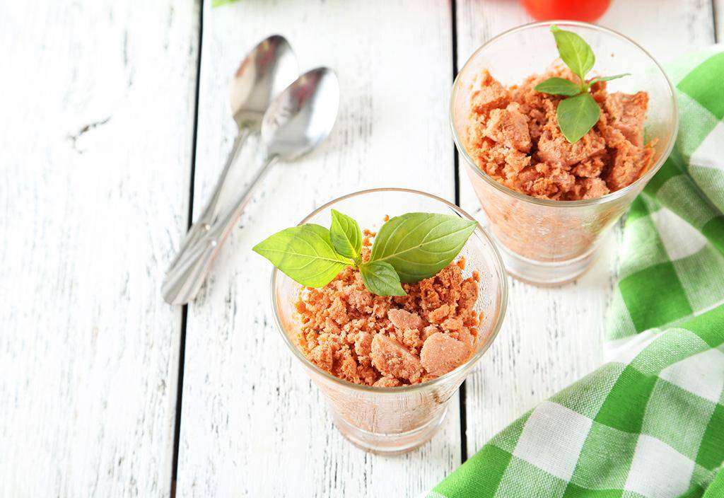 Tomatensorbet mit kandierten Tomaten - Rezepte undefined | Krups
