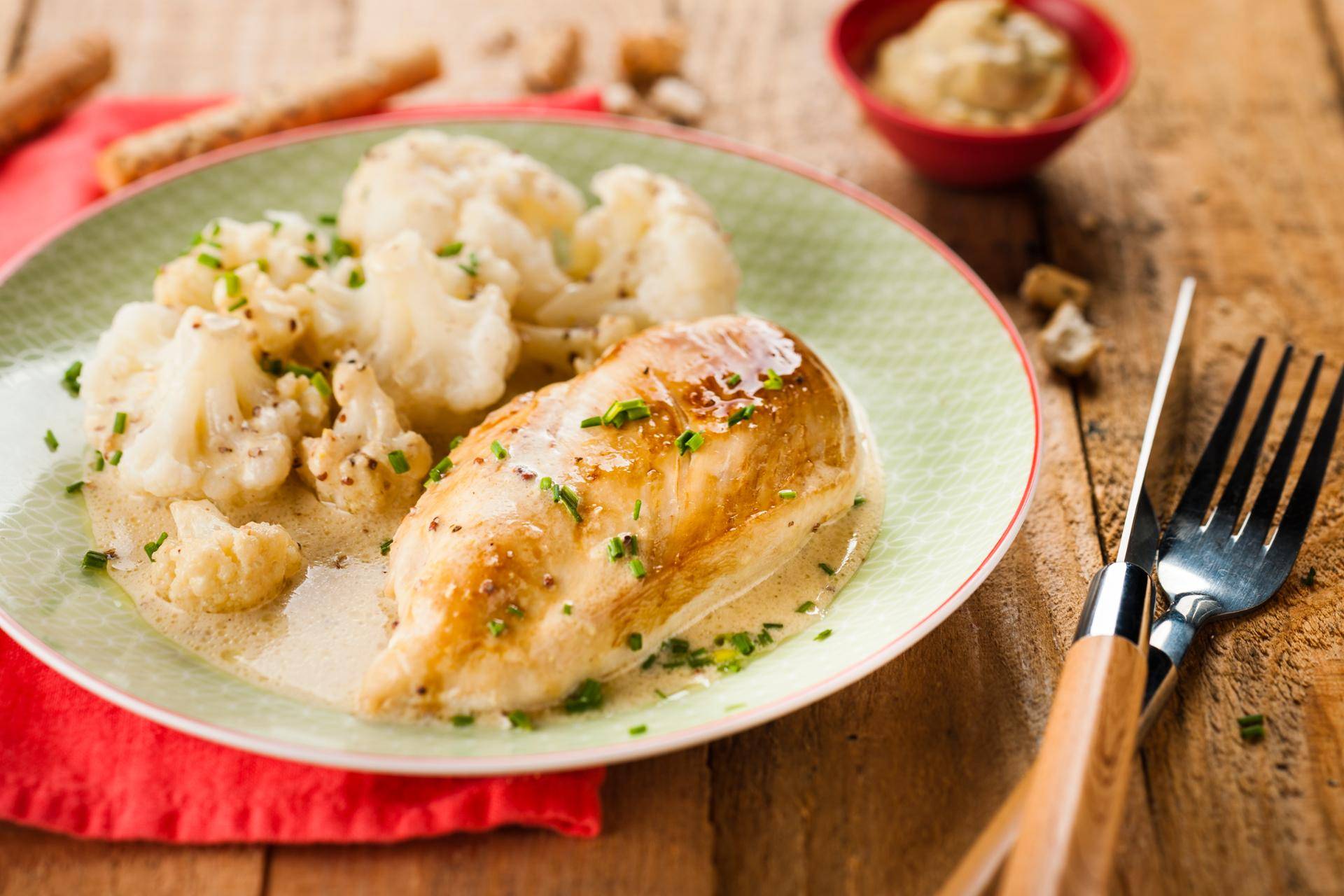 Senf-Hühnchen mit Blumenkohl - Rezepte Cookeo | Krups