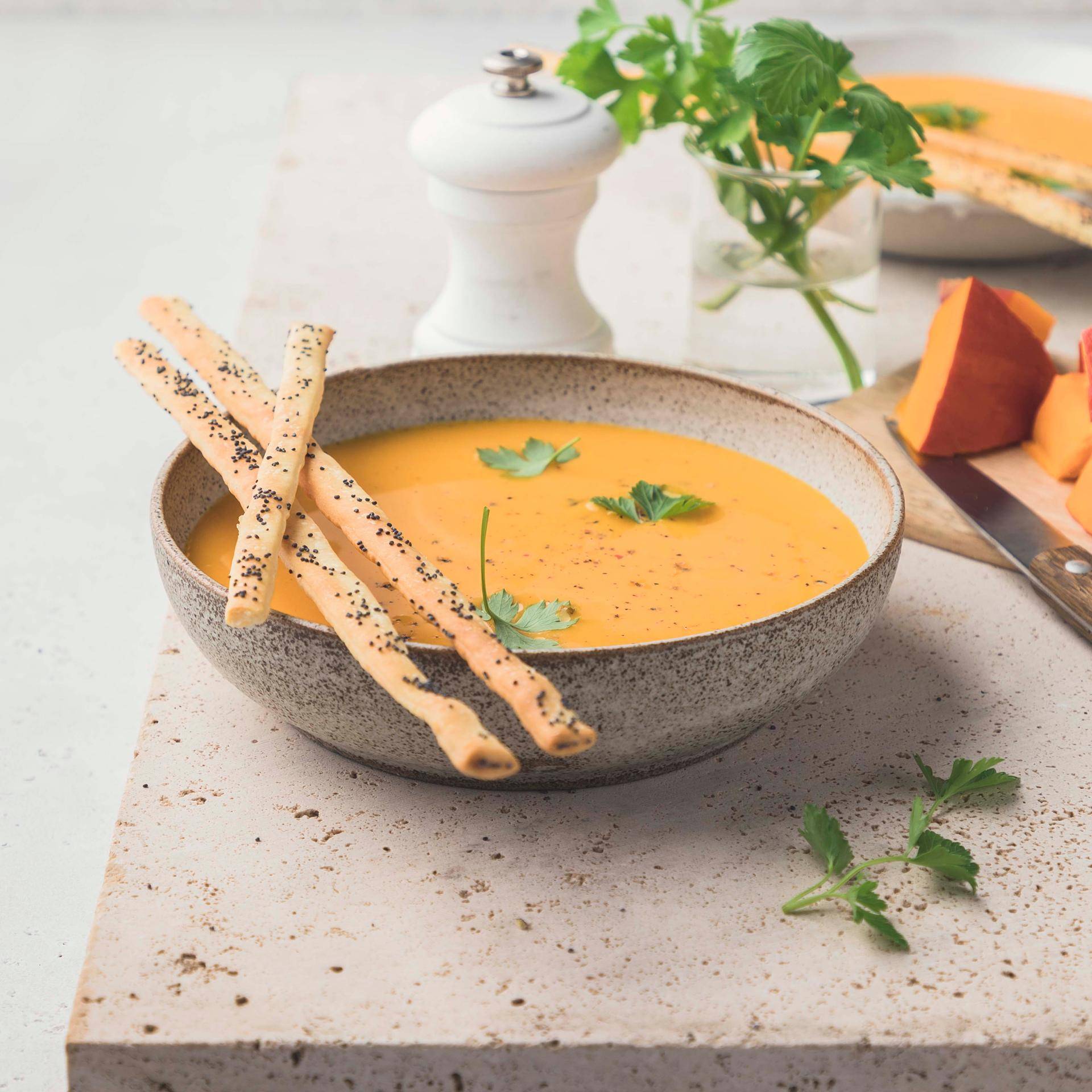 Kürbiscremesuppe mit Kokosmilch - Rezepte Prep & Cook | Krups