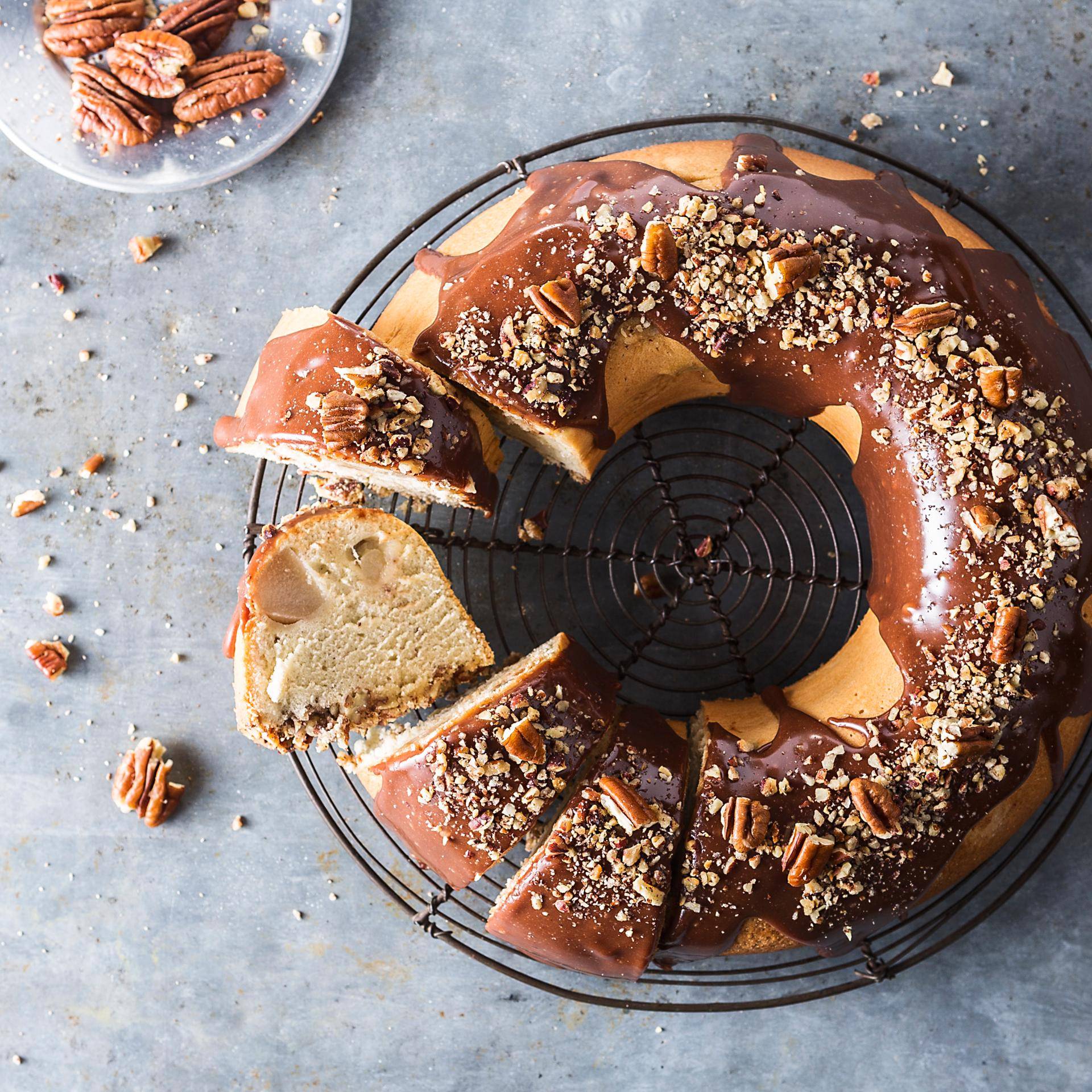 Kranzkuchen Praline Schokolade, Pekannüsse, Birnen - Rezepte Prep & Cook | Krups