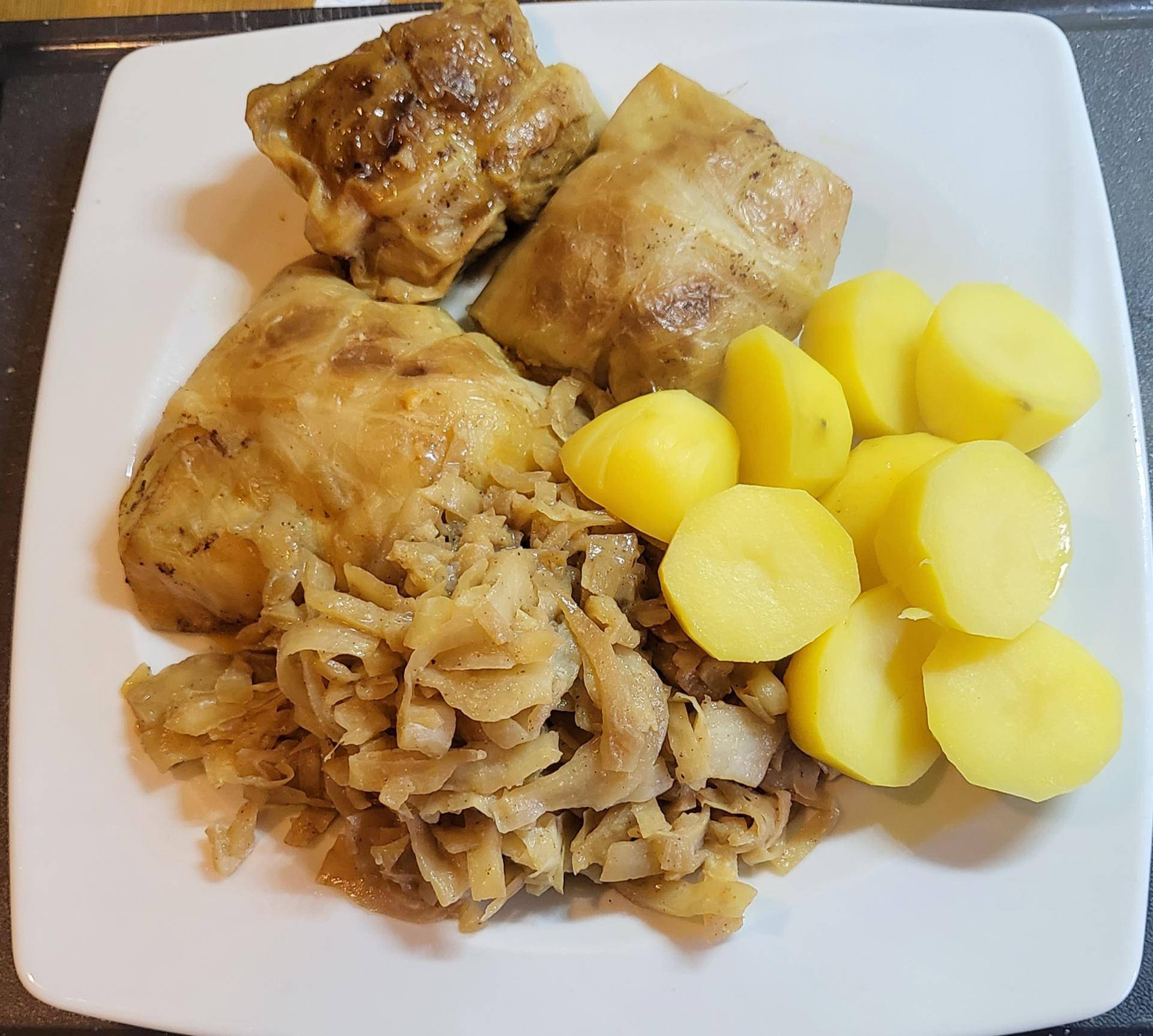 Kohlroulade mit Kohlkraut und Kartoffeln - Rezepte Cookeo V3 | Krups Kohlroulade mit Kohlkraut und Kartoffeln - Rezepte Cookeo V3 | Krups