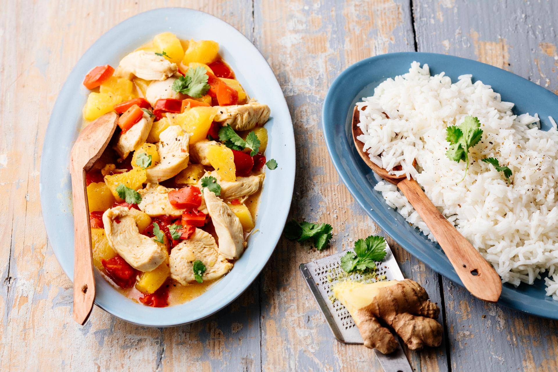 Geflügel mit Ananas und roter Paprika - Rezepte Prep & Cook | Krups