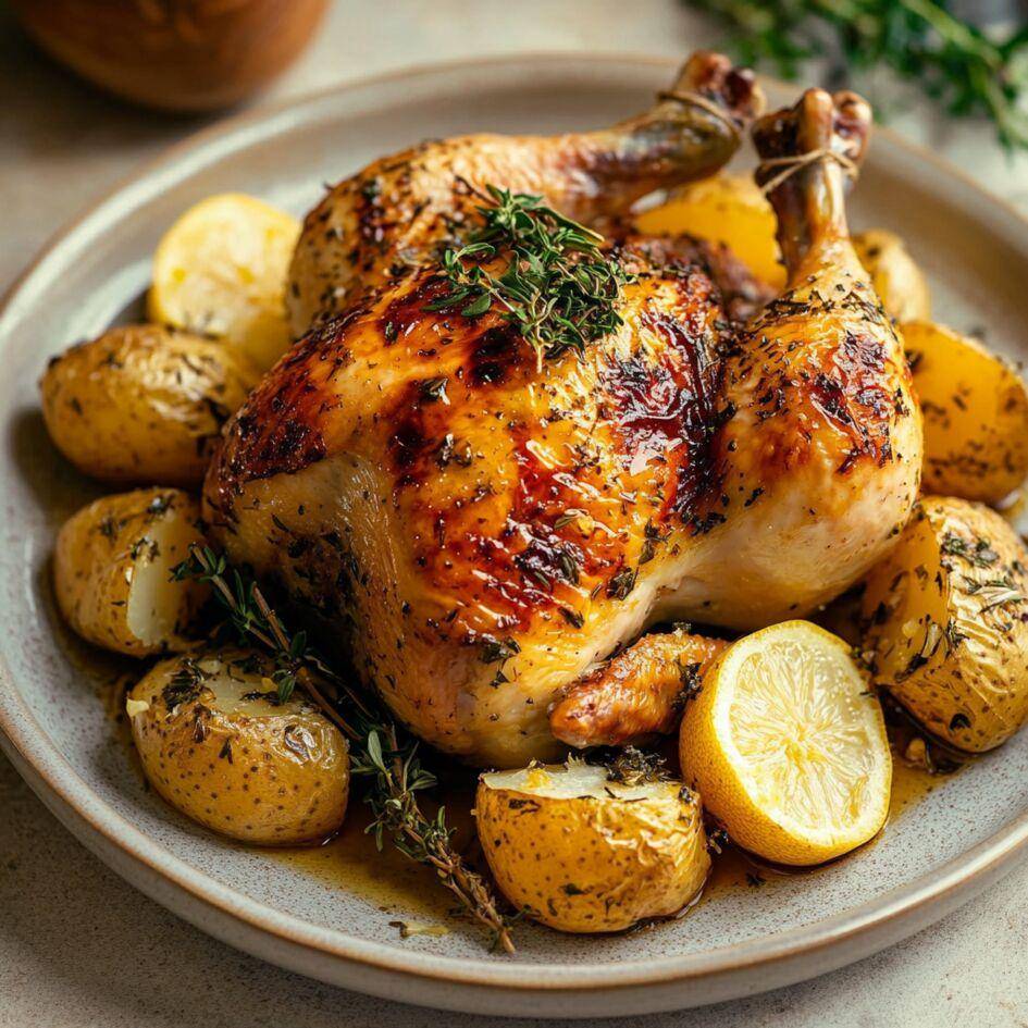 Gebratenes Hühnchen mit Kräutern und Kartoffeln - Rezepte Cookeo Infinity 17in1 | Krups