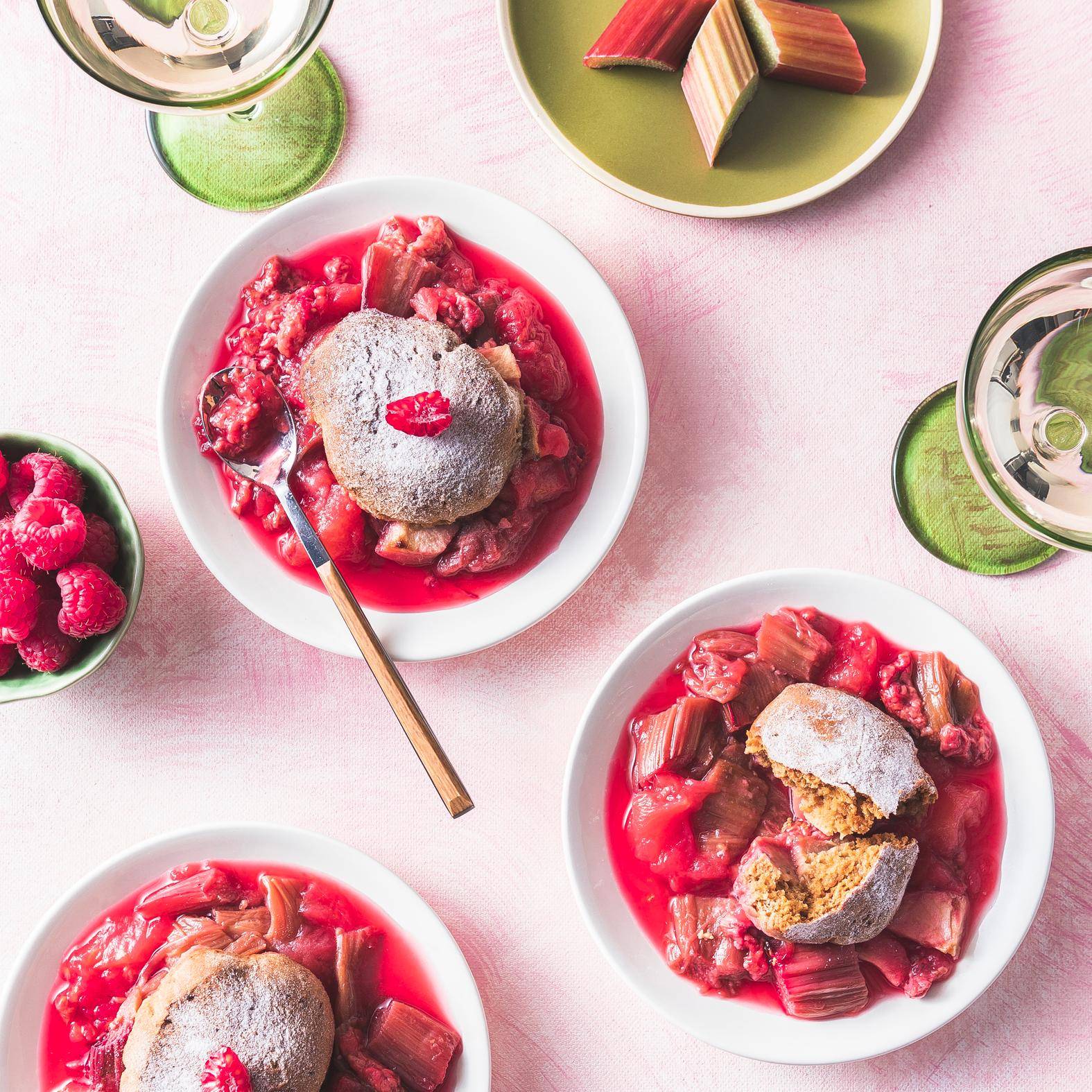Apfel-Rhabarber-Himbeer-Cobbler - Rezepte Prep & Cook | Krups