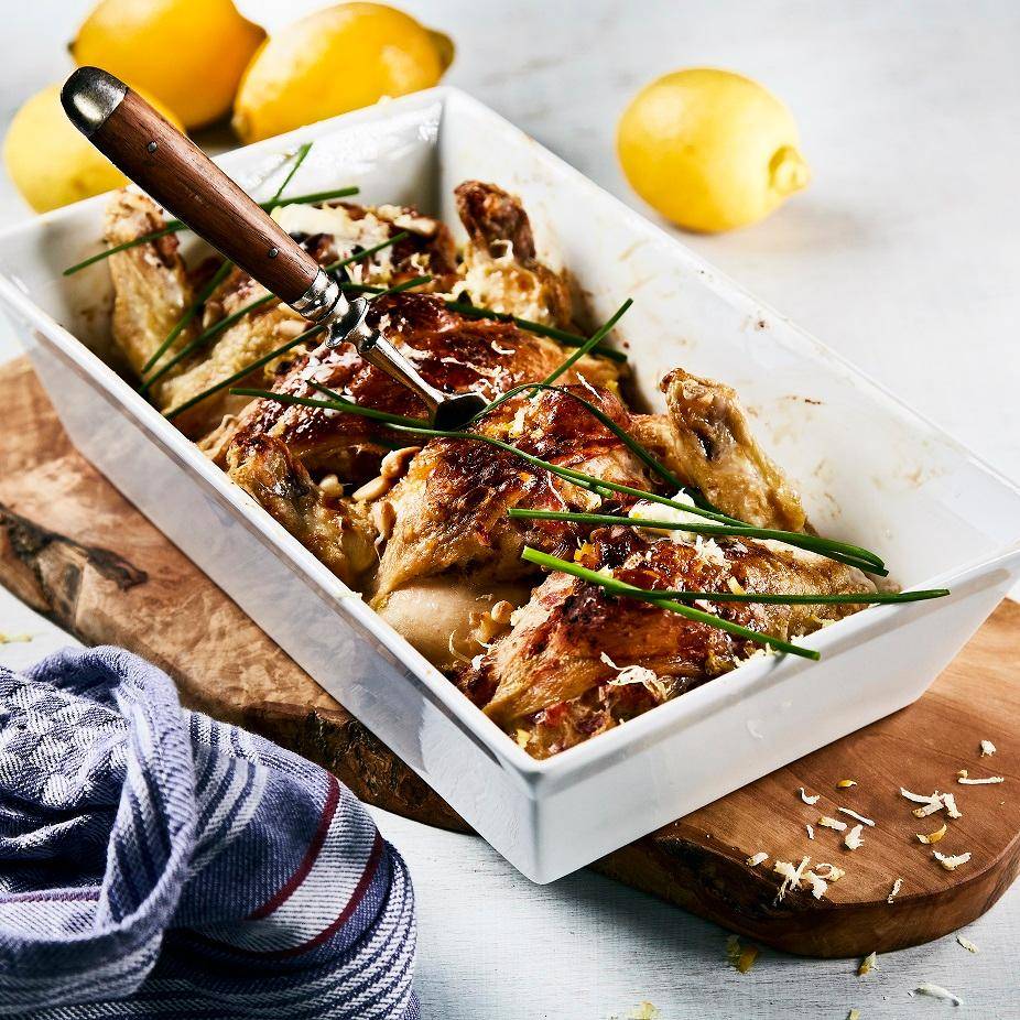Gefülltes Osterhühnchen mit Pinien und Weißbrot - Rezepte Prep & Cook | Krups