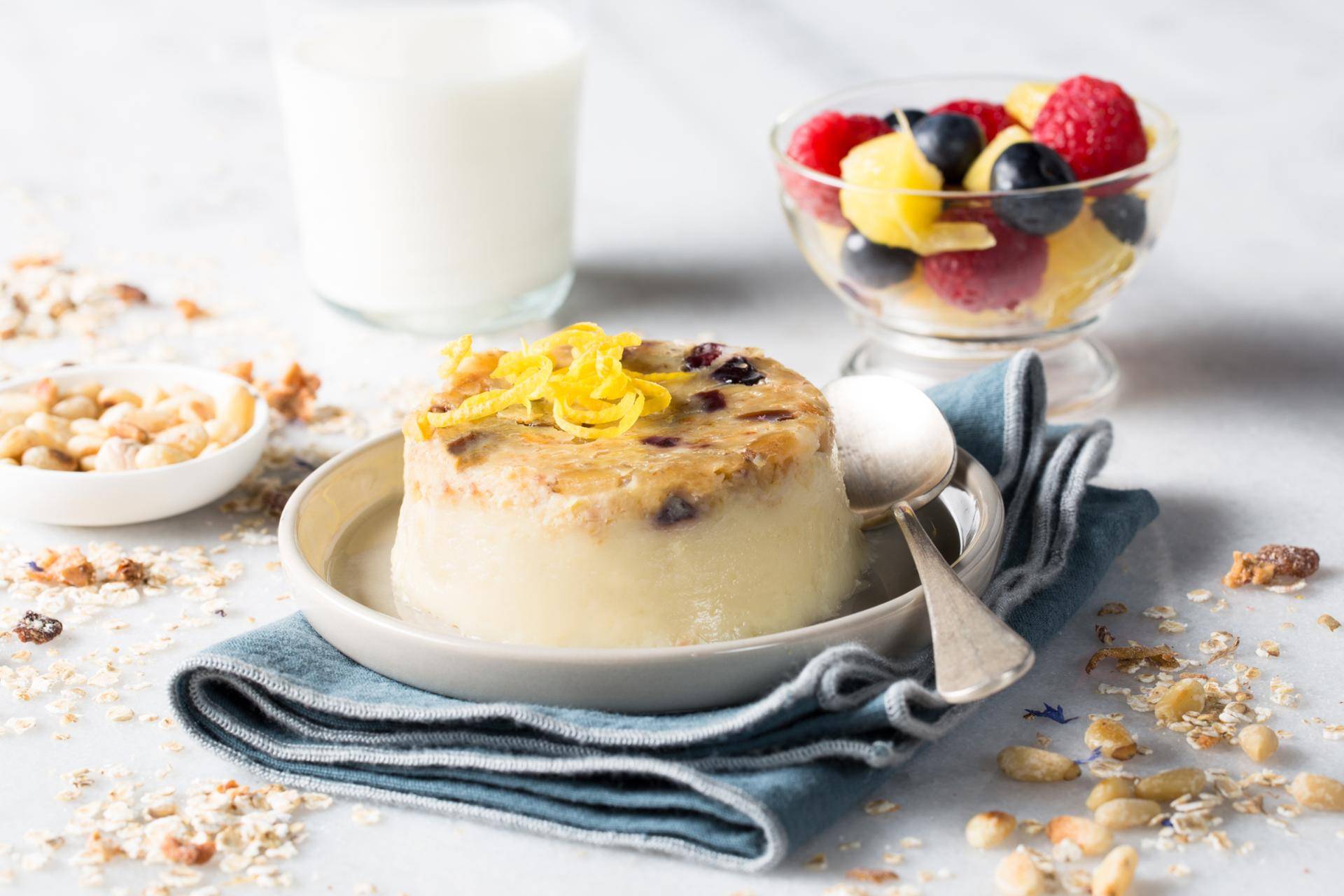Zitronenflan mit Pinienkernen - Rezepte Cookeo | Krups