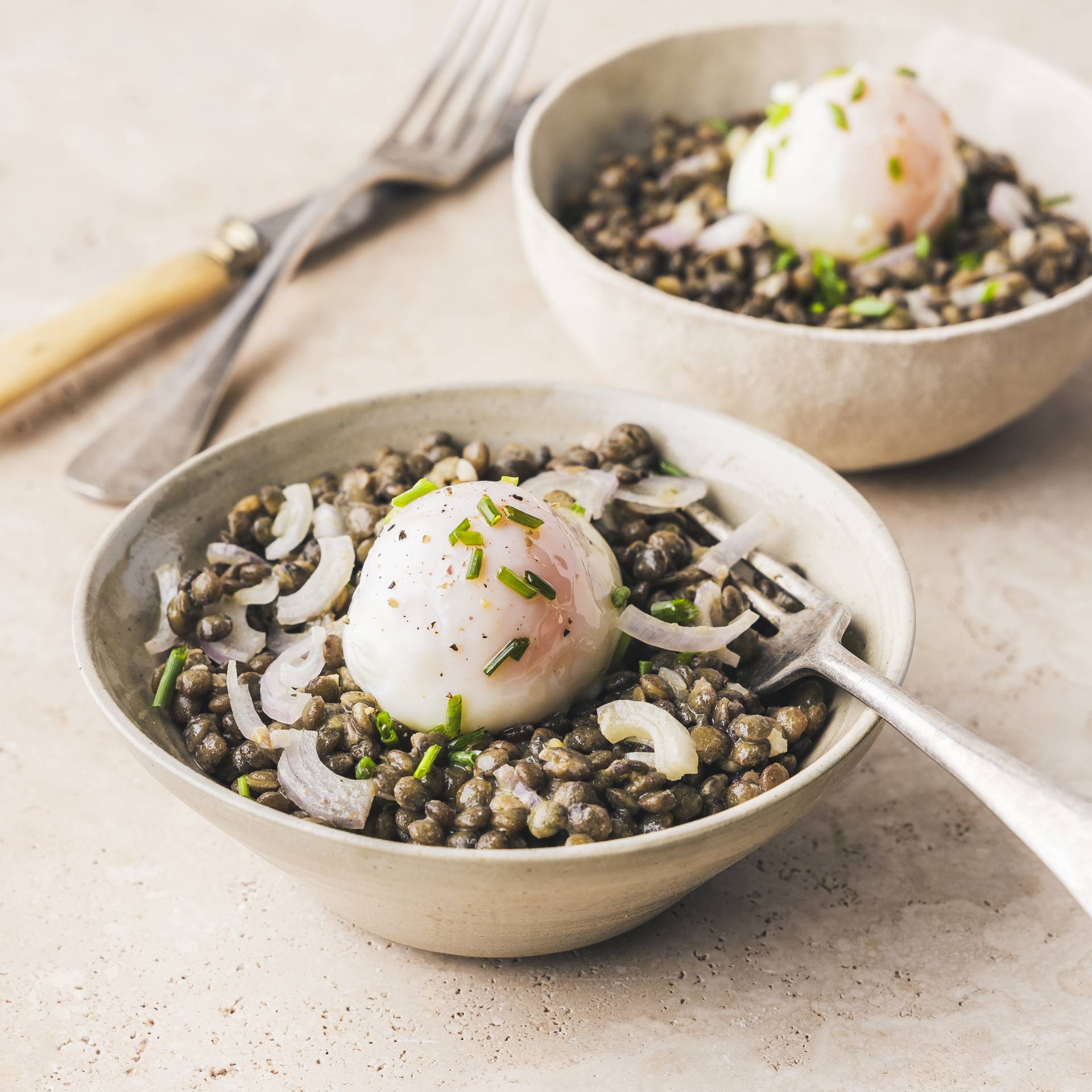 Linsensalat mit Ei - Rezepte Cookeo 9in1 | Krups