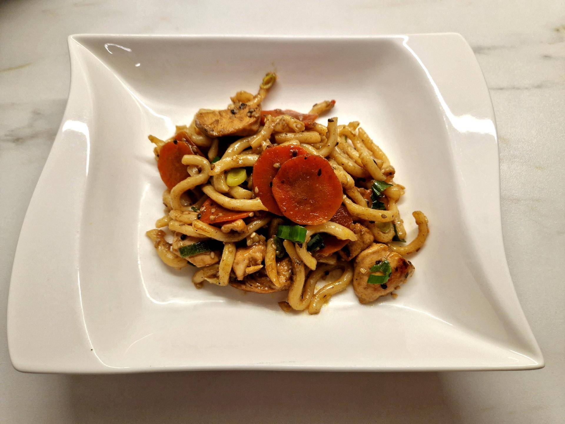 Asiatische Pfanne mit Udon-Nudeln - Rezepte Prep & Cook Connect | Krups