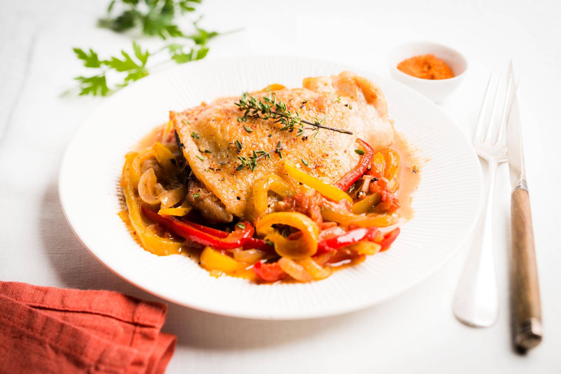 Hähnchen nach baskischer Art - Rezepte Cookeo | Krups