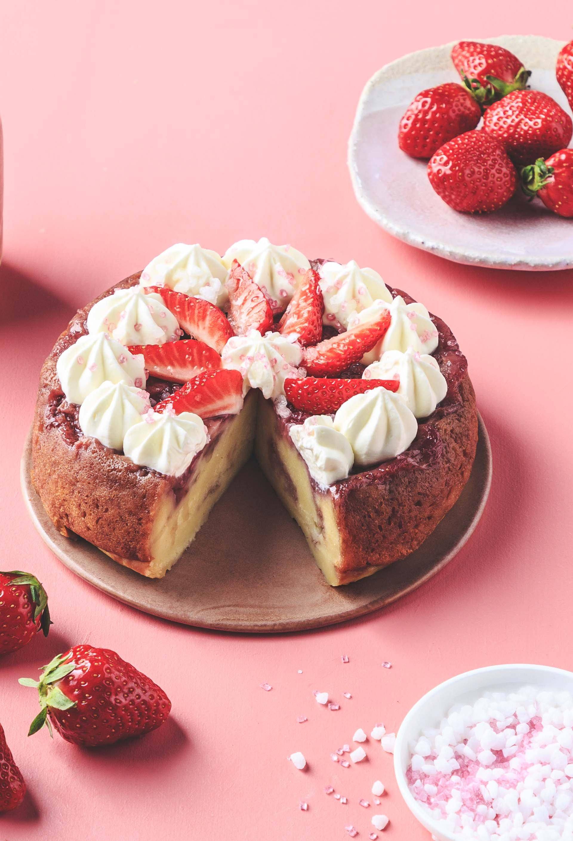 Umgedrehter Erdbeerkuchen - Rezepte Cookeo | Krups