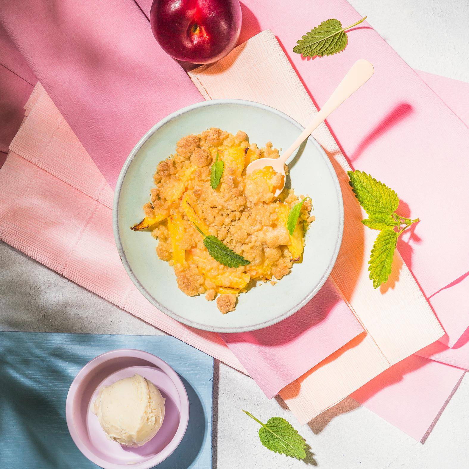 Pfirsich-Crumble - Rezepte Cookeo | Krups