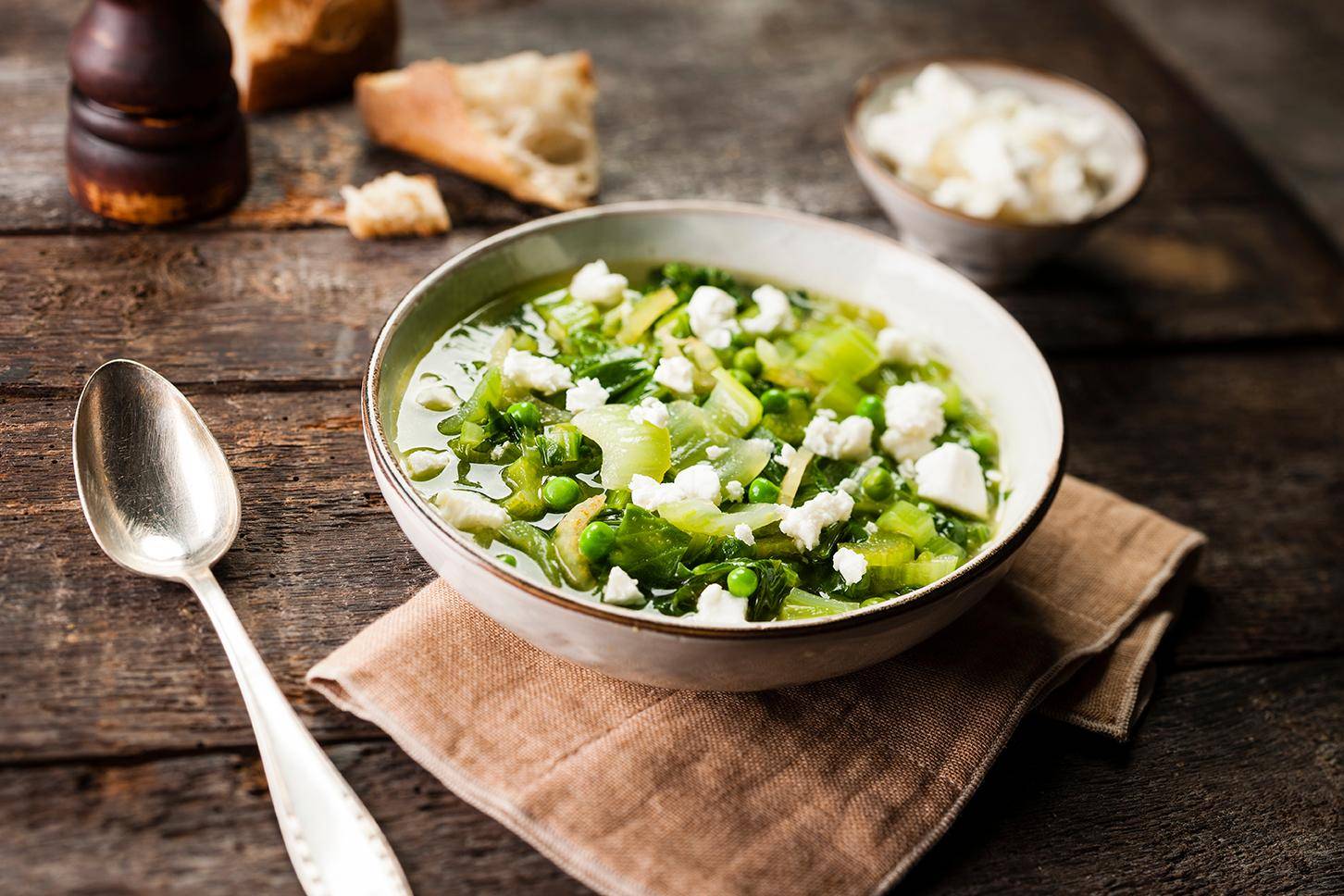 Erbsen- und Mangold-Suppe - Rezepte Cookeo | Krups