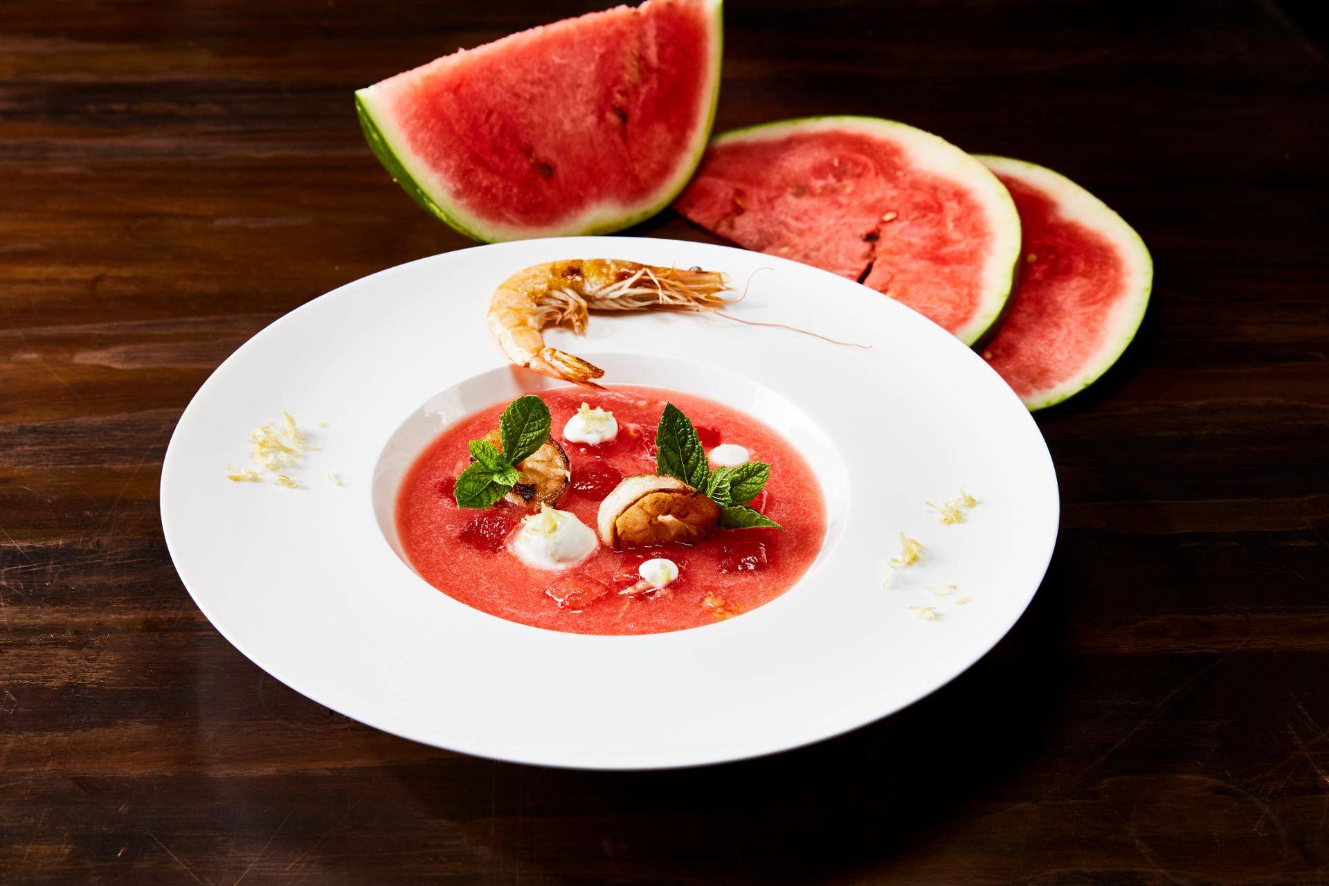 Geeiste Melone mit Zitronenmayonnaise und Garnele - Rezepte Prep & Cook | Krups