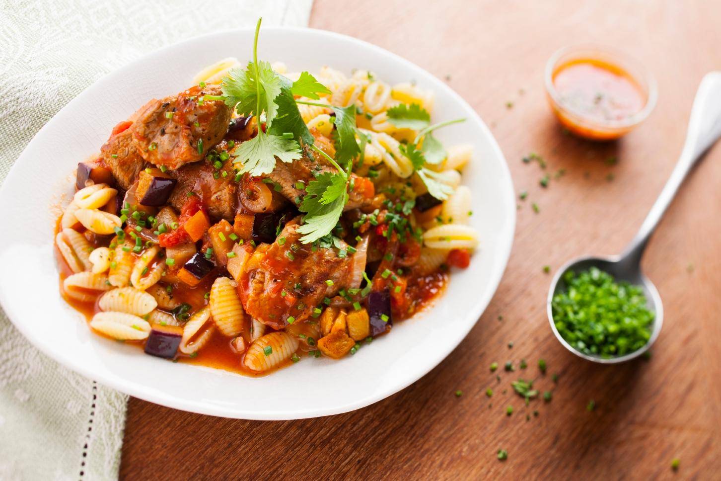 Kalbfleisch mit Auberginen - Rezepte Cookeo | Krups