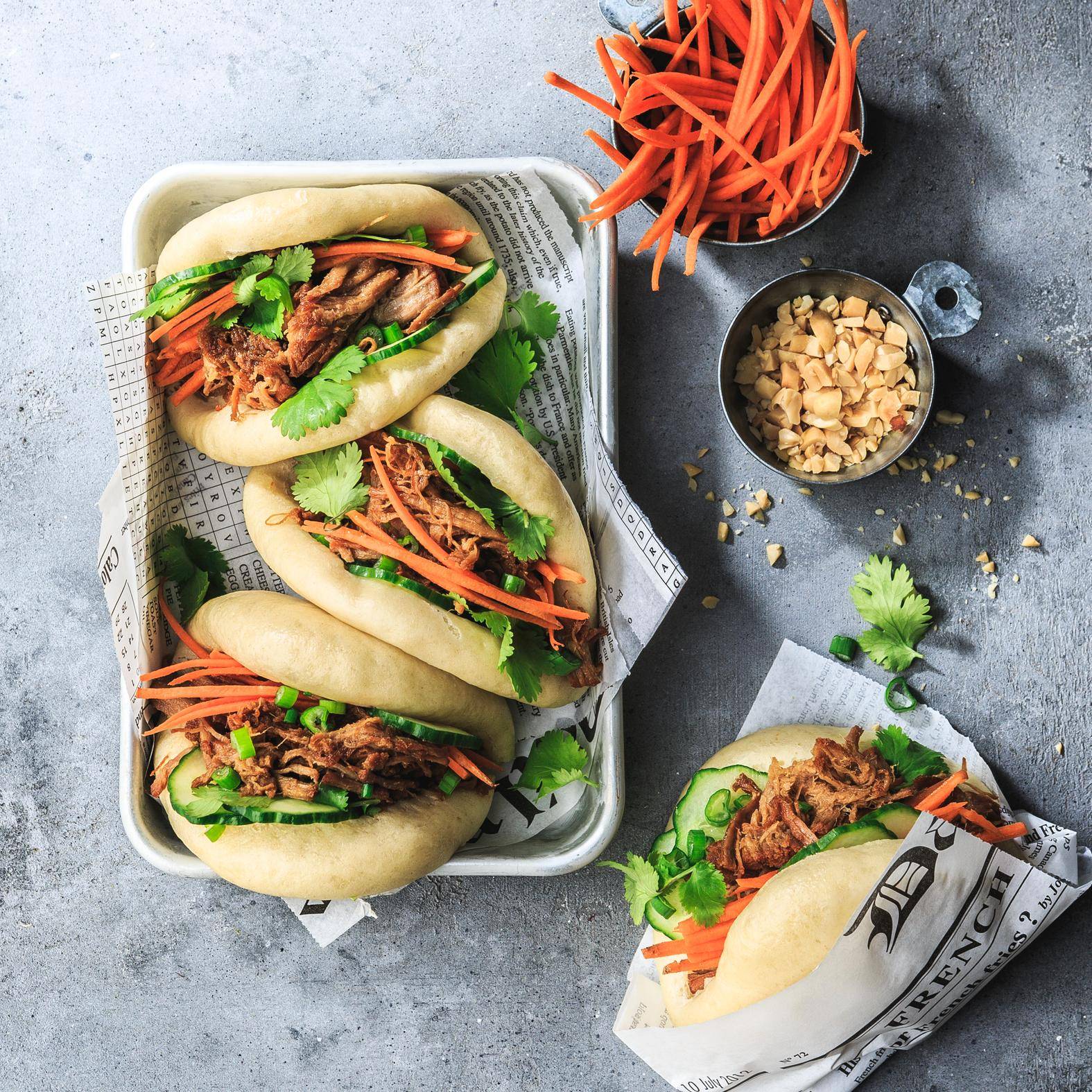 Bao-Brötchen mit geschmortem Schweinefleisch - Rezepte Prep & Cook | Krups