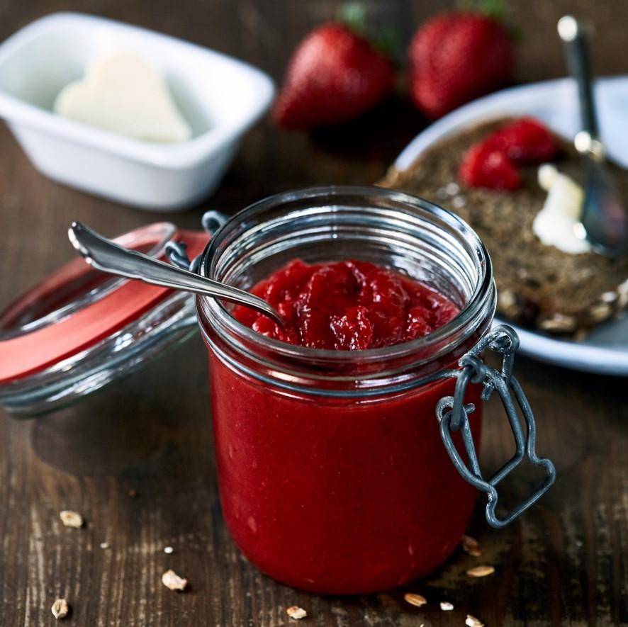 Erdbeerfruchtaufstrich mit weißer Schokolade - Rezepte Prep & Cook Connect | Krups
