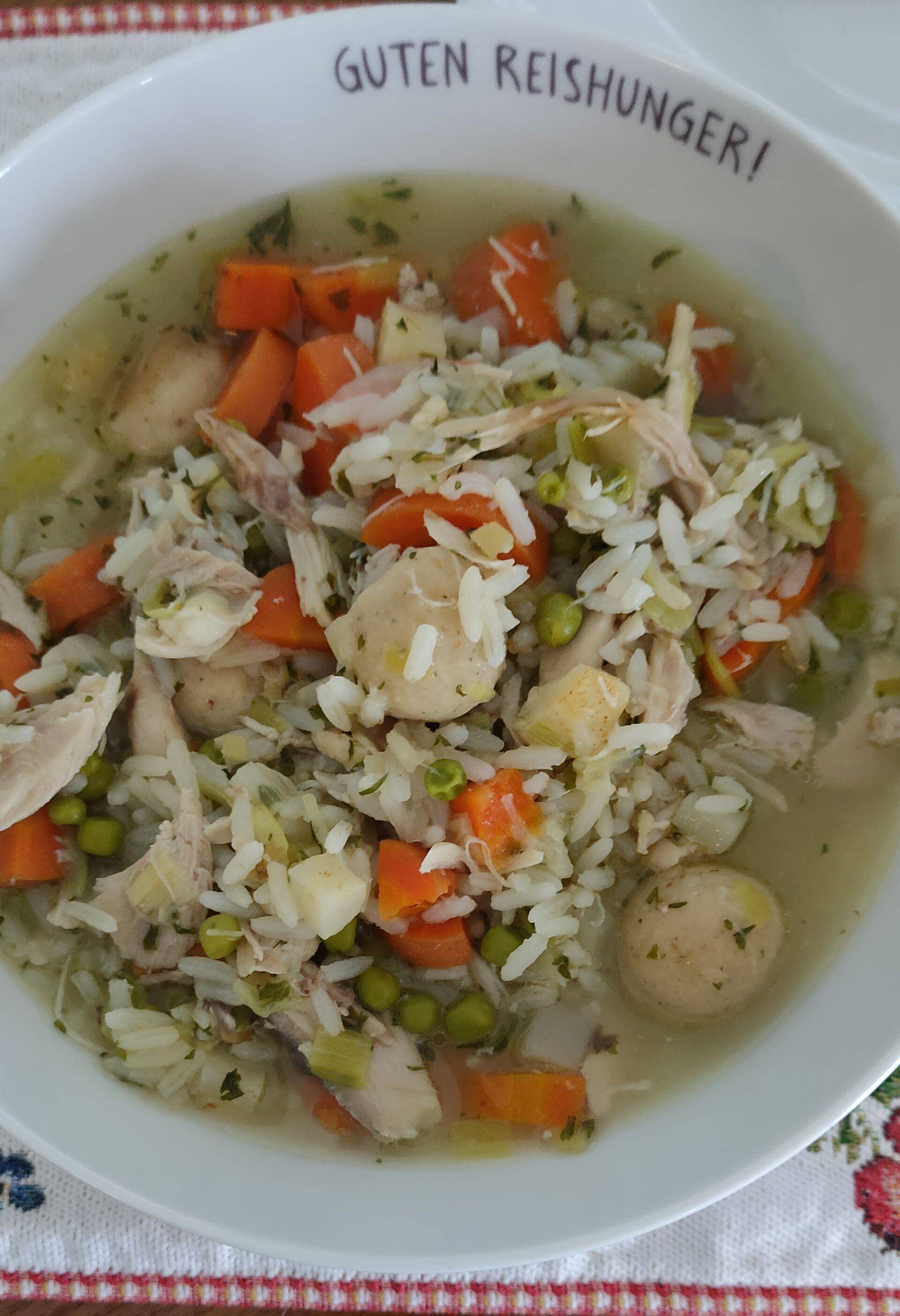 Hühnersuppe mit Reis - Rezepte Prep &amp; Cook | Krups