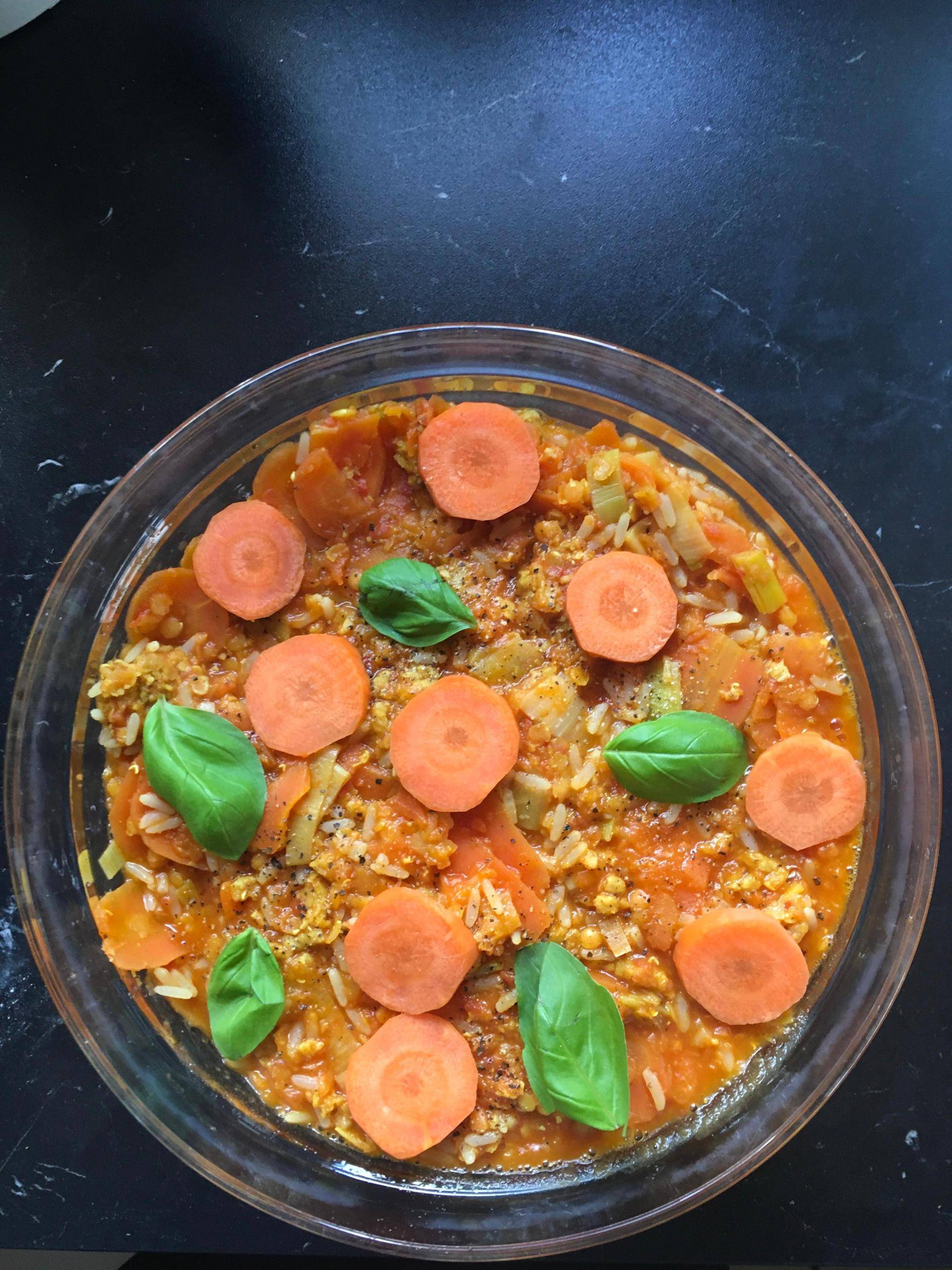 Onepot vegetarisches Linsen-Hack-Curry mit Reis - Rezepte Prep & Cook | Krups