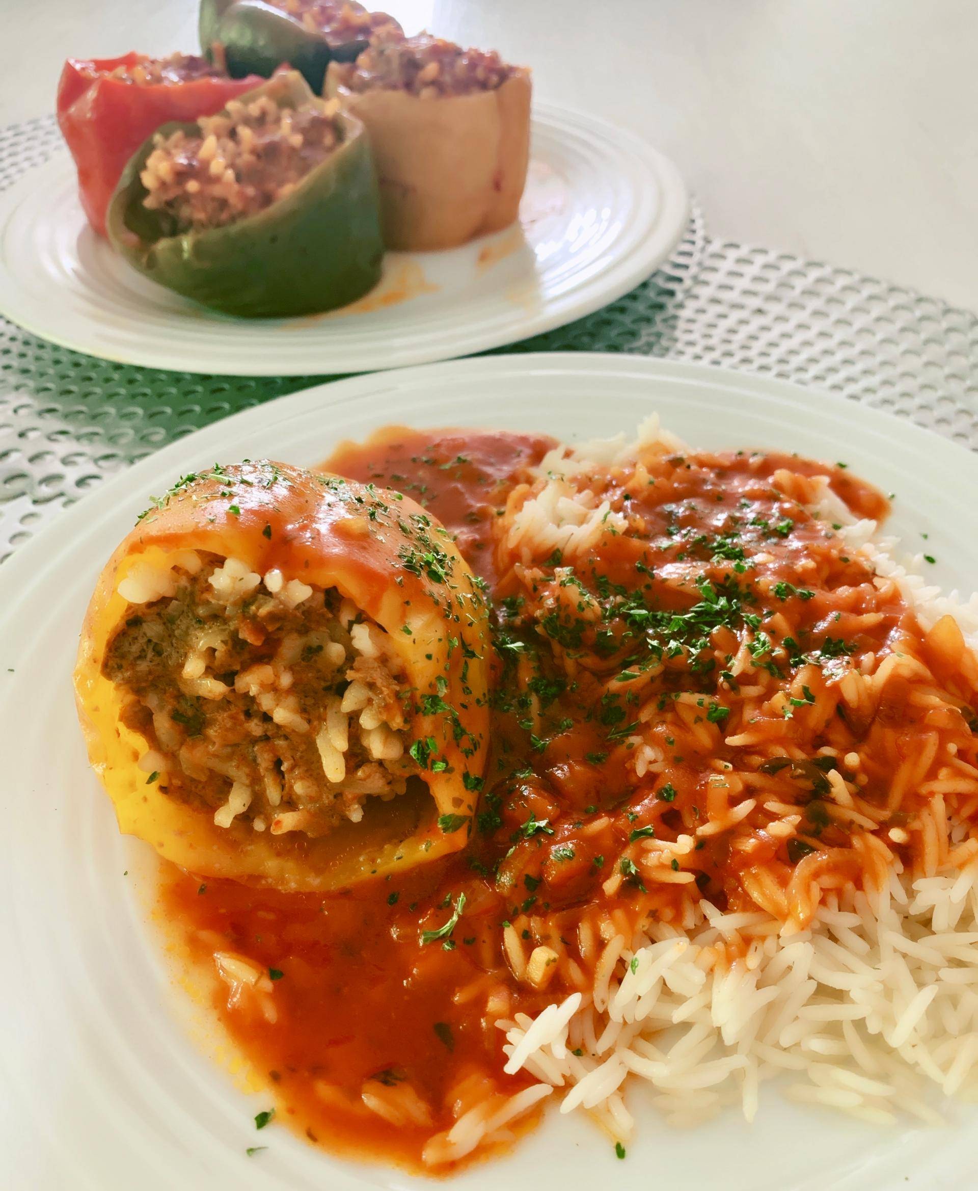 Gefüllte bunte Paprika ( scharf ) - Rezepte Cookeo | Krups