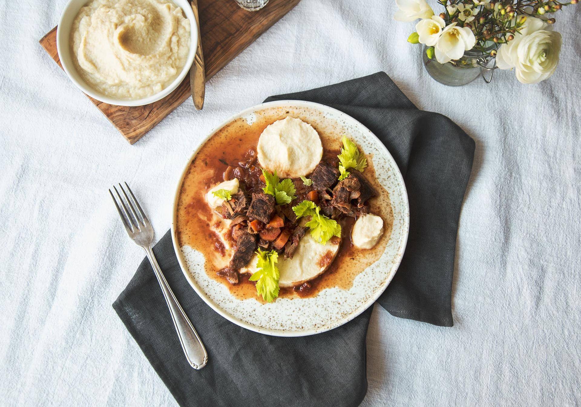 Rinderragout mit Selleriepüree - Rezepte undefined | Krups