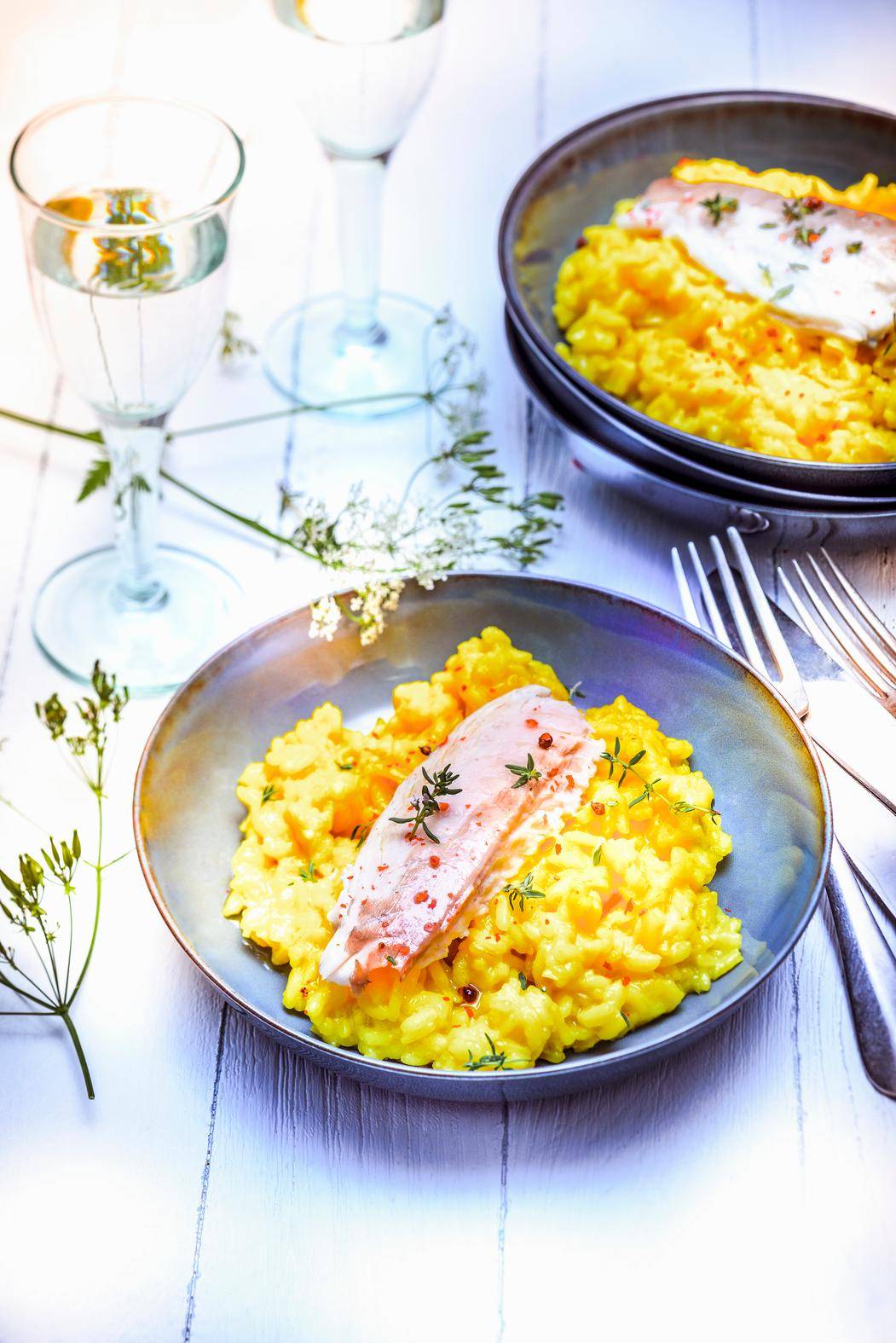 Seebrassenrisotto mit Safran - Rezepte Prep & Cook | Krups