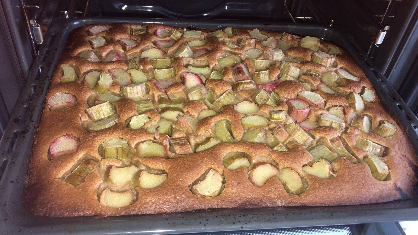 Veganer Rhabarber Blechkuchen - Rezepte Prep & Cook XL | Krups