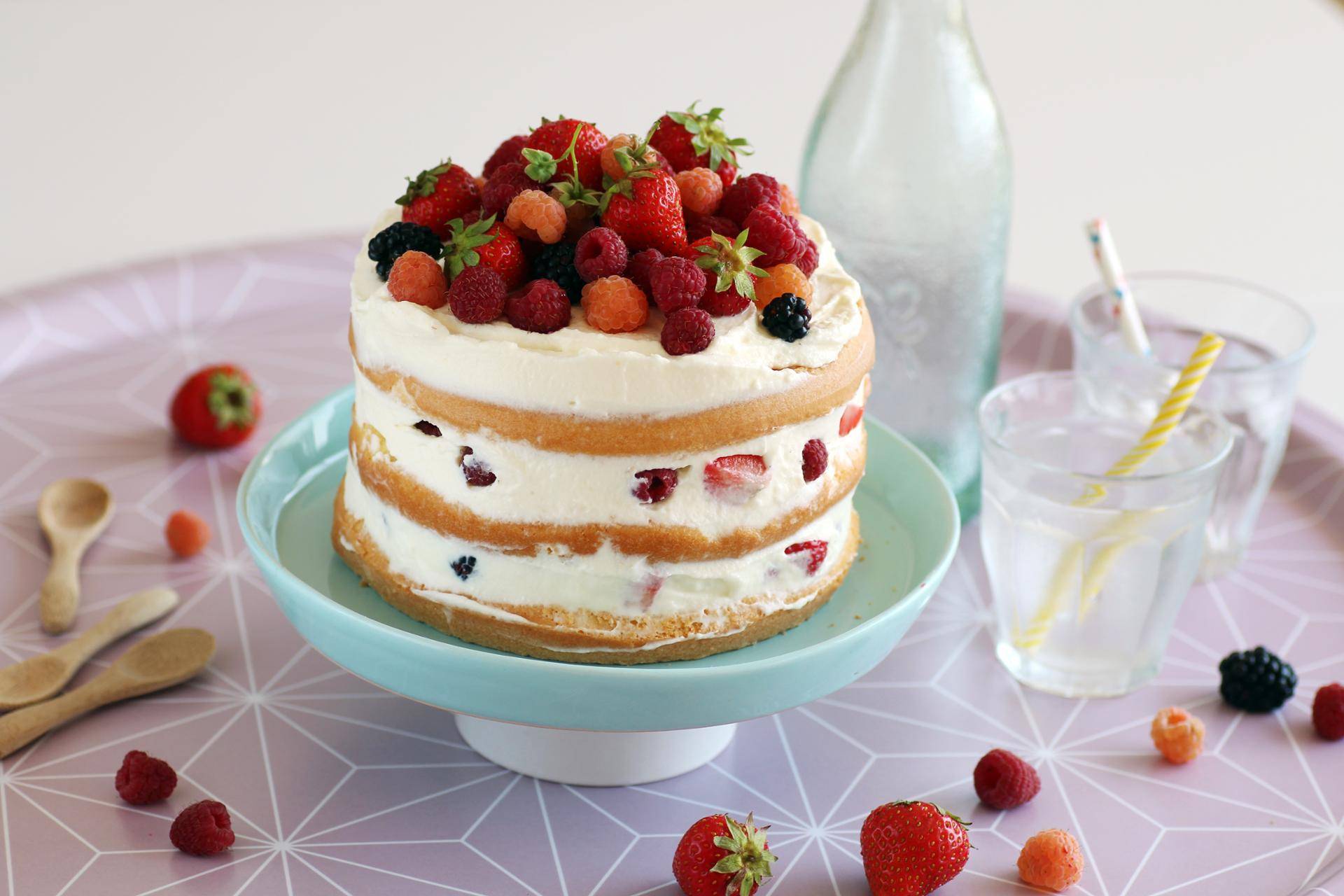 Naked Cake mit roten Früchten - Rezepte Prep & Cook XL | Krups