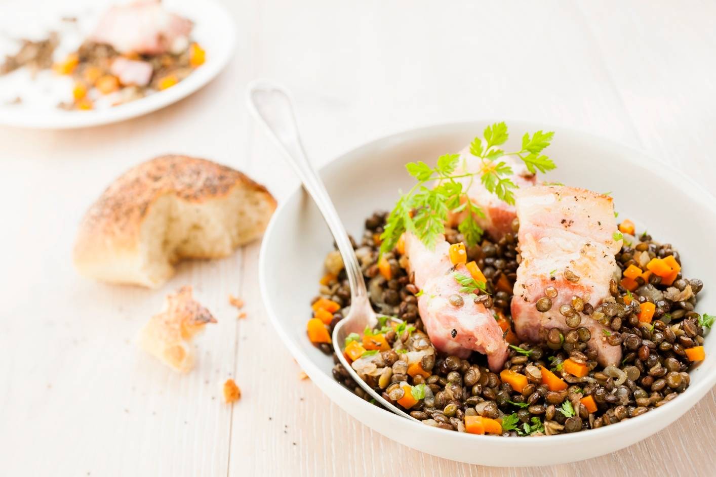 Schweinebauch mit Linsen - Rezepte Cookeo | Krups
