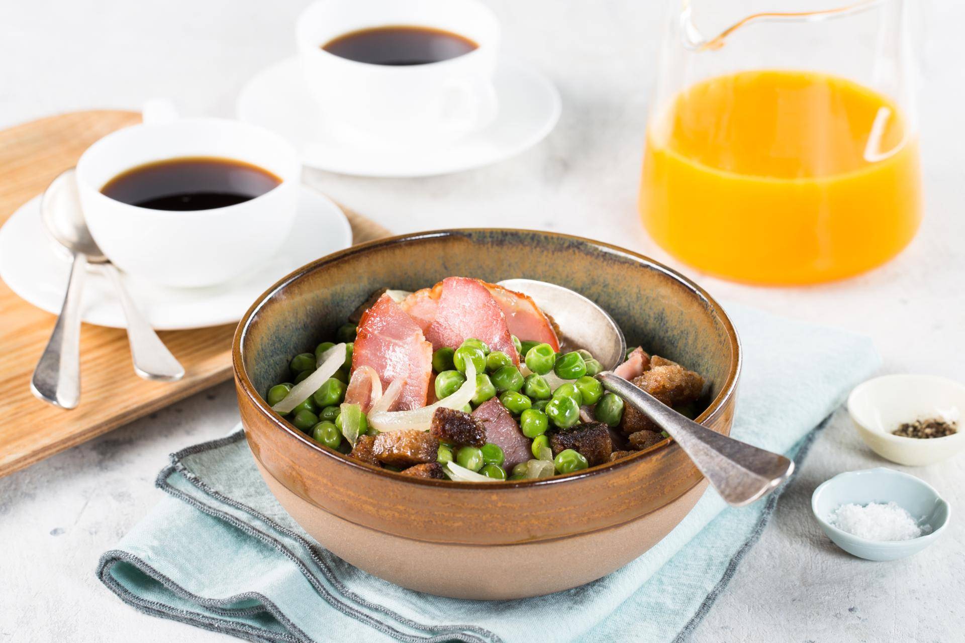 Erbsen mit Bacon - Rezepte undefined | Krups