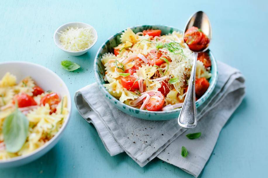 Nudelsalat mit Schinken und Tomaten - Rezepte Cookeo | Krups