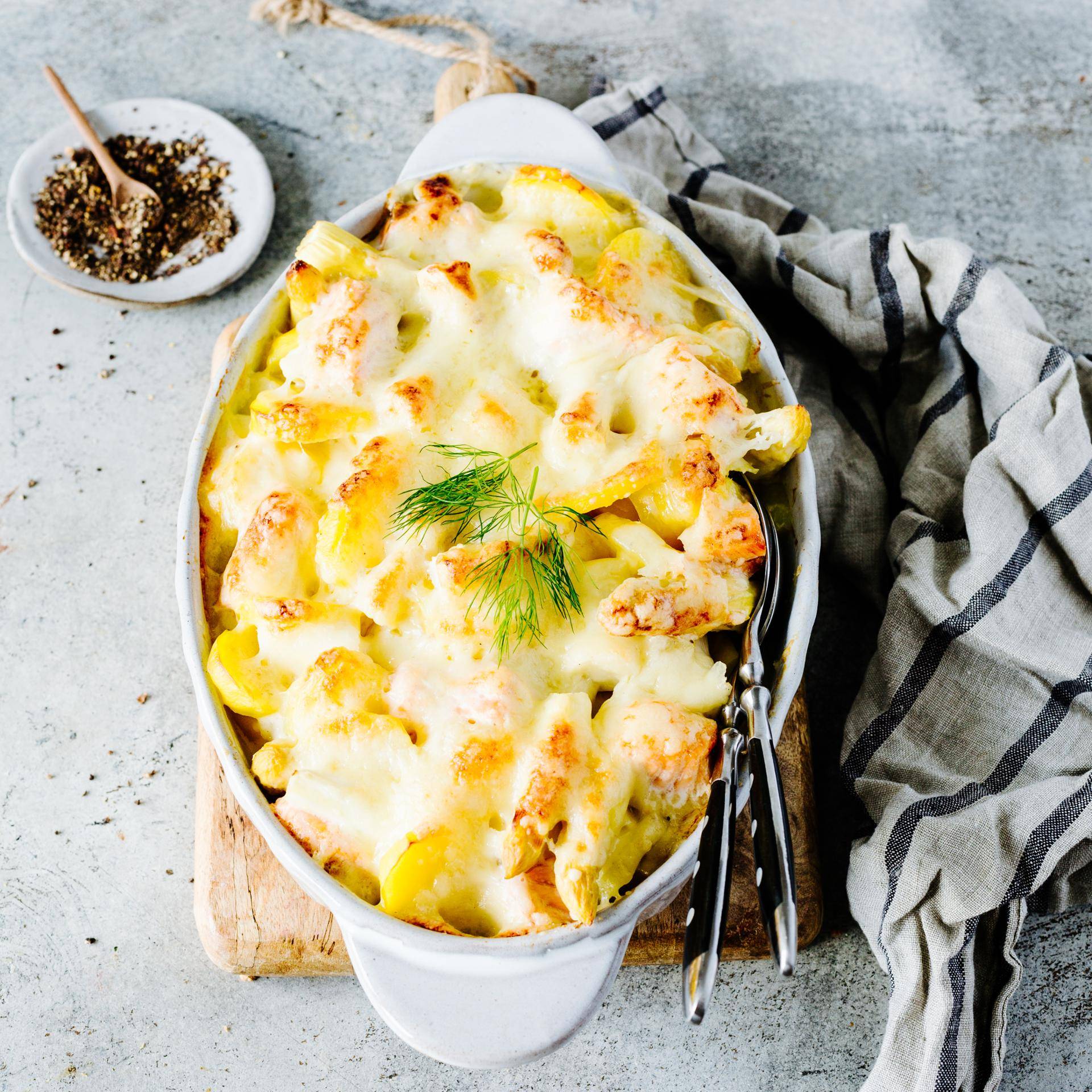 Kartoffel-Spargelauflauf mit Lachs - Rezepte Prep & Cook | Krups